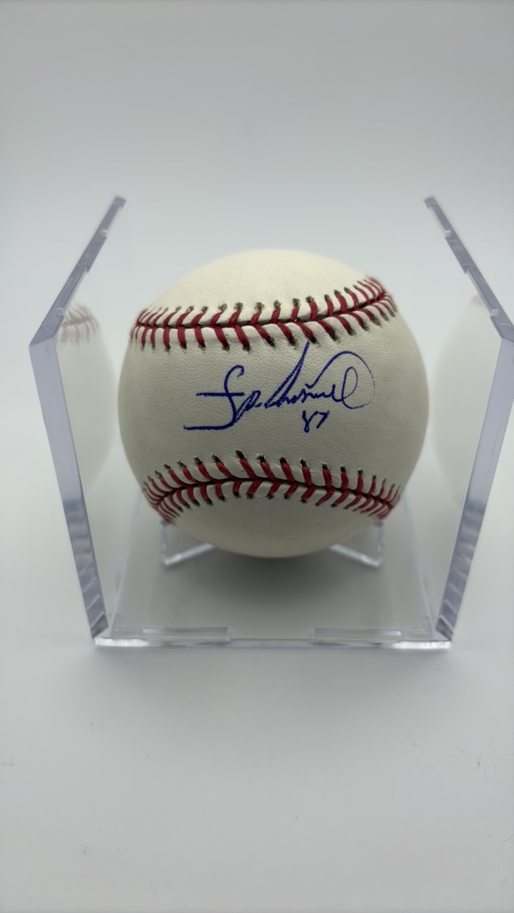lot 133 image: Francisco Liriano Autographed Baseball Minnesota Twins Pitcher