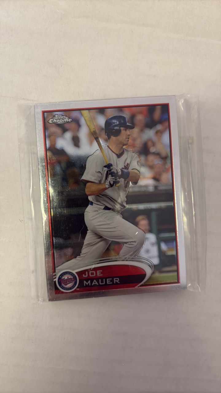 lot 198 image: 2012 Topps Chrome Minnesota Twins Team Set Joe Mauer and More