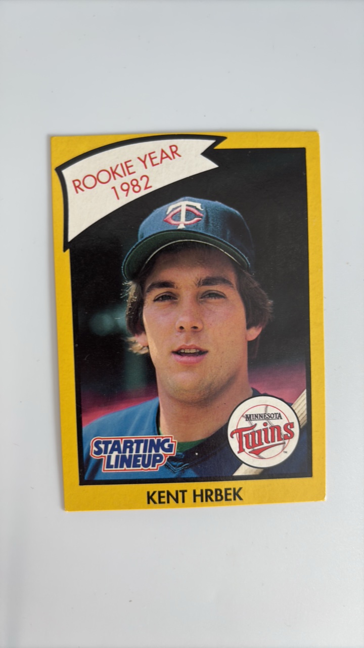 lot 204 image: 1989 Staring Lineup Kent Hrbek Card Minnesota Twins Legend