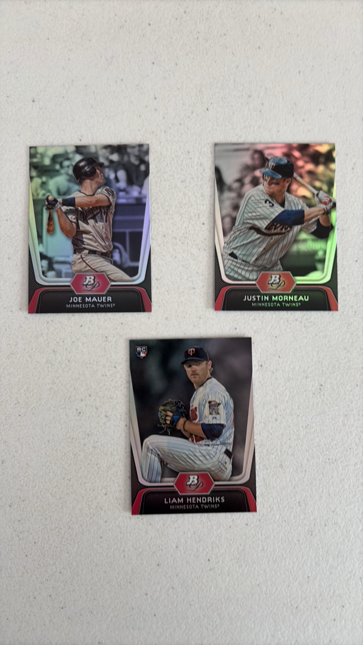 lot 217 image: 2012 Bowman Platinum Minnesota Twins Team Set