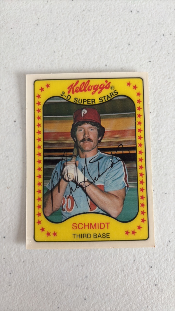 lot 235 image: 1981 Kelloggs 3D Super Stars Mike Schmidt