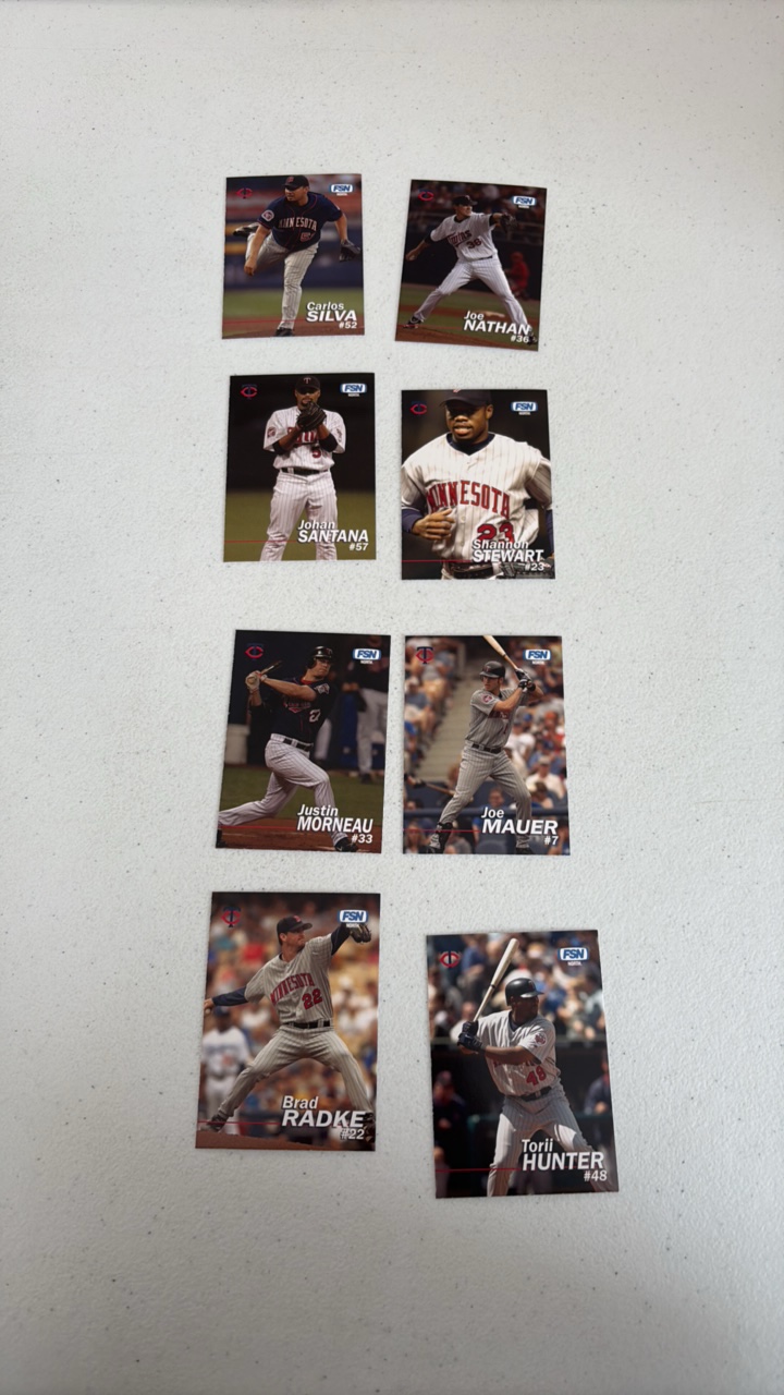 lot 240 image: Fox Sports North Minnesota Twins Team Set