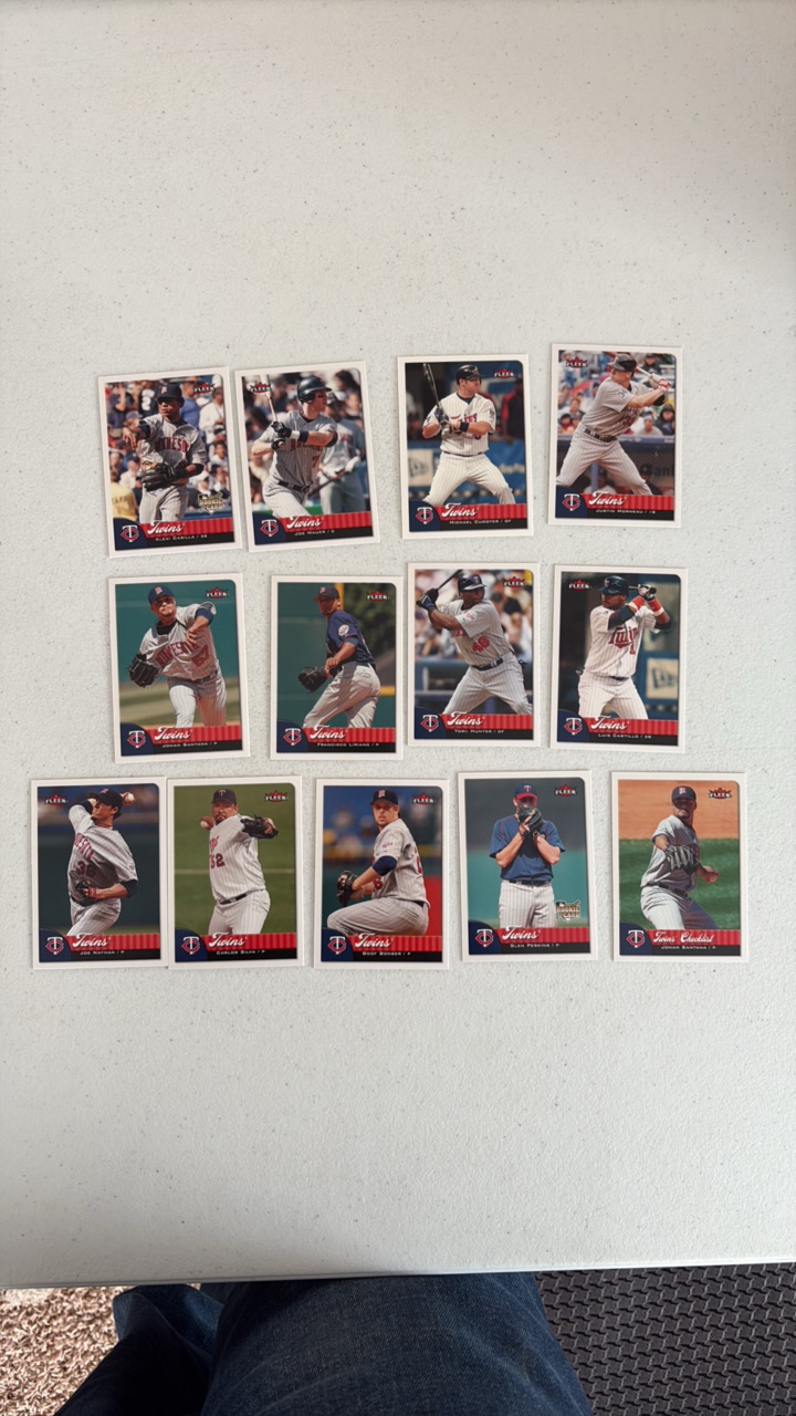 lot 246 image: 2007 Fleer Minnesota Twins Team Set