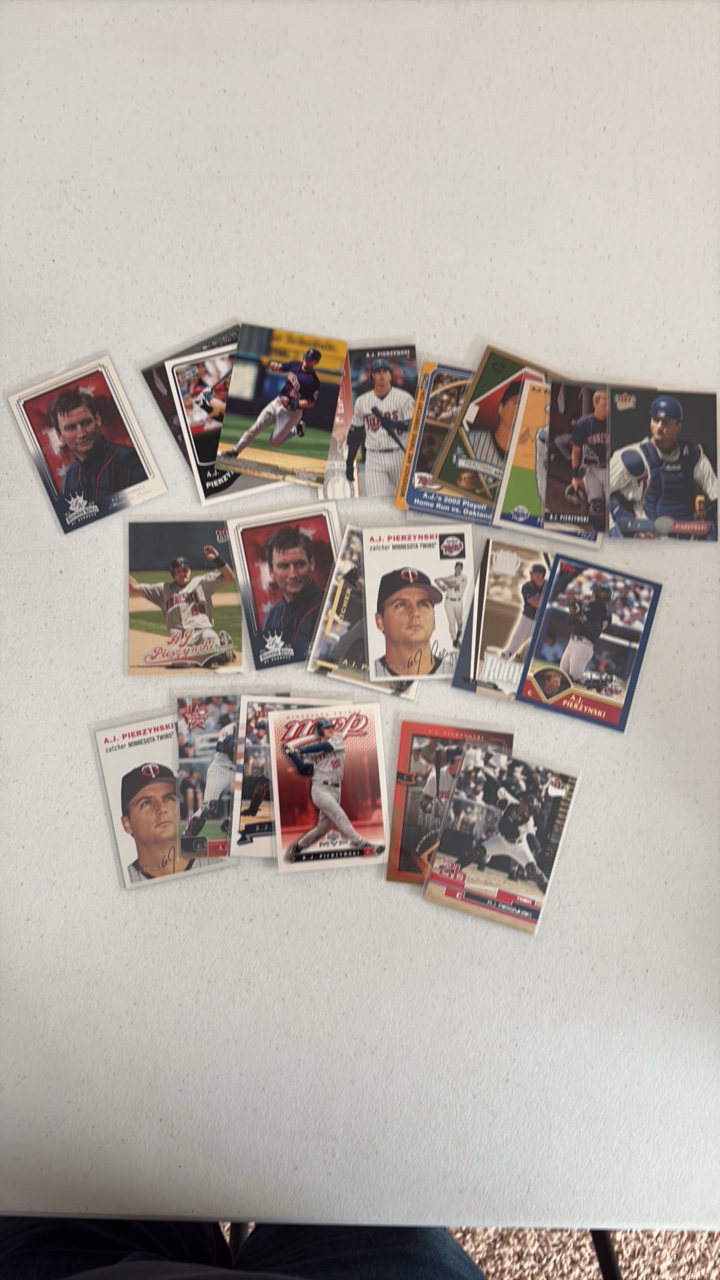 lot 267 image: Aj Pierzynski Minnesota Twins Card Lot