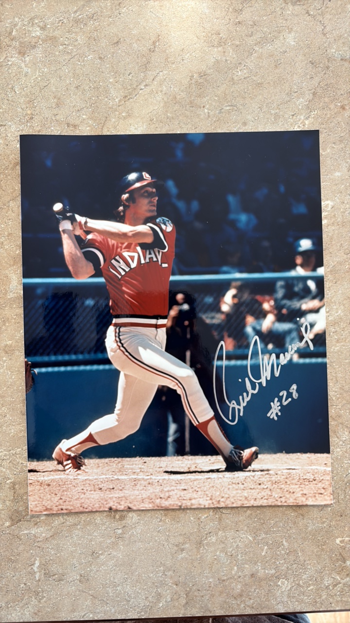 lot 306 image: Rick Manning Autographed 8x10 Baseball Picture