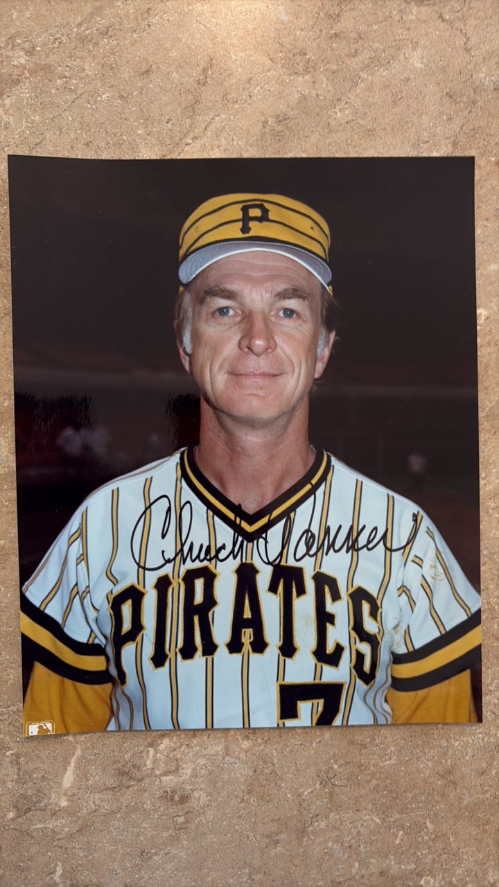 lot 317 image: Chuck Tanner Autographed 8x10 Baseball Picture