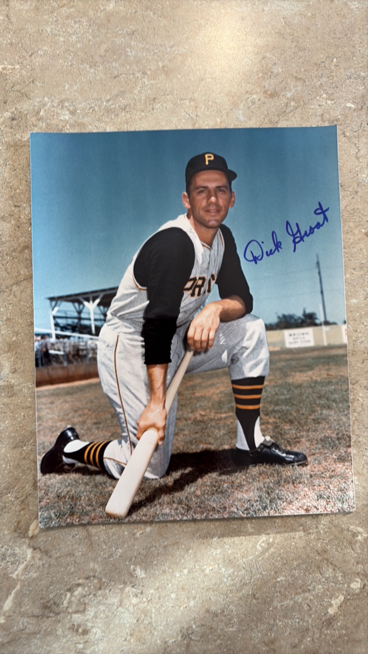 lot 324 image: Dick Groat Autographed 8x10 Baseball Picture