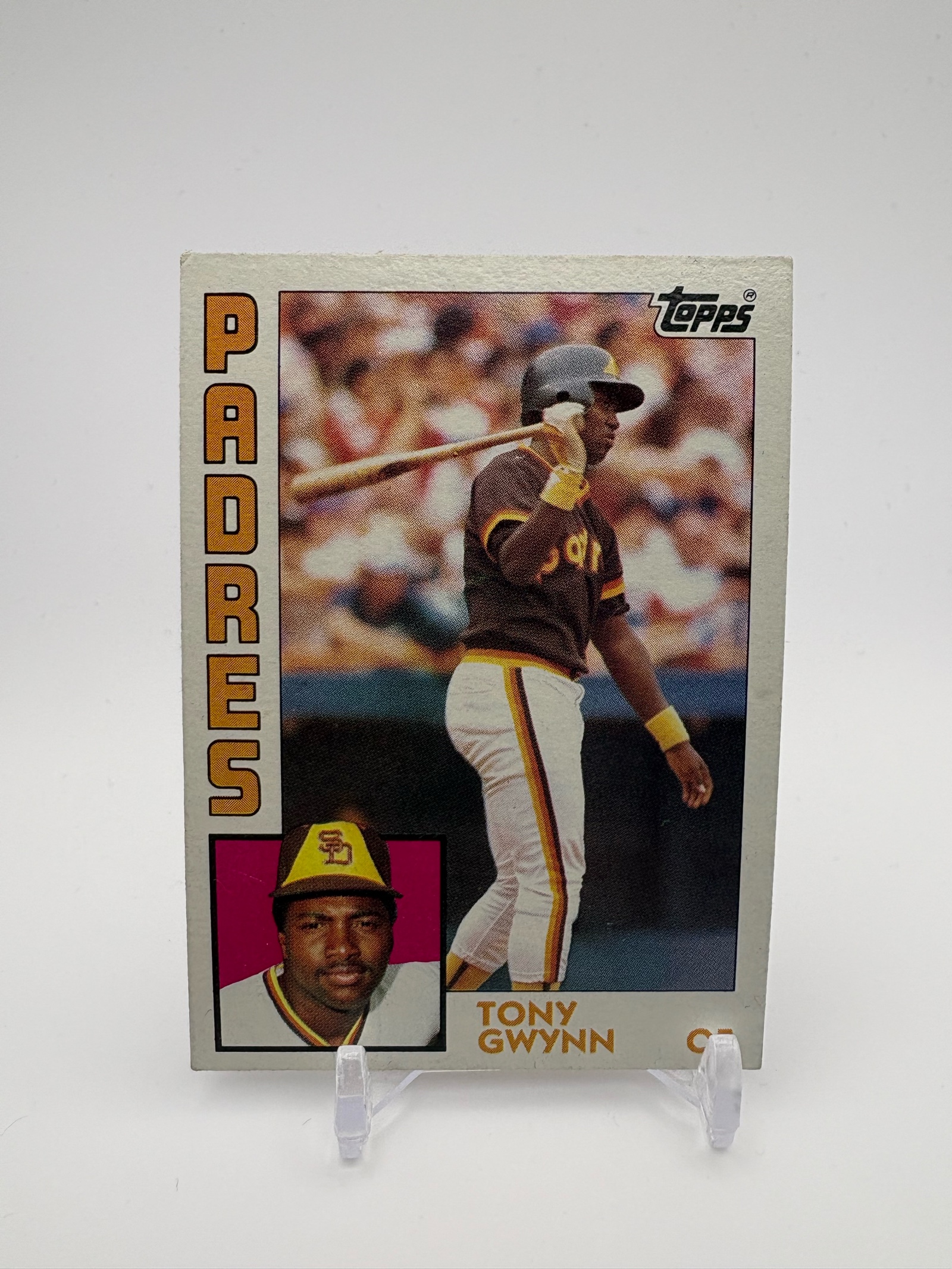 lot 346 image: 1984 Topps Tony Gwynn Baseball Card, Early Career Card of this MLB Hall of Famer