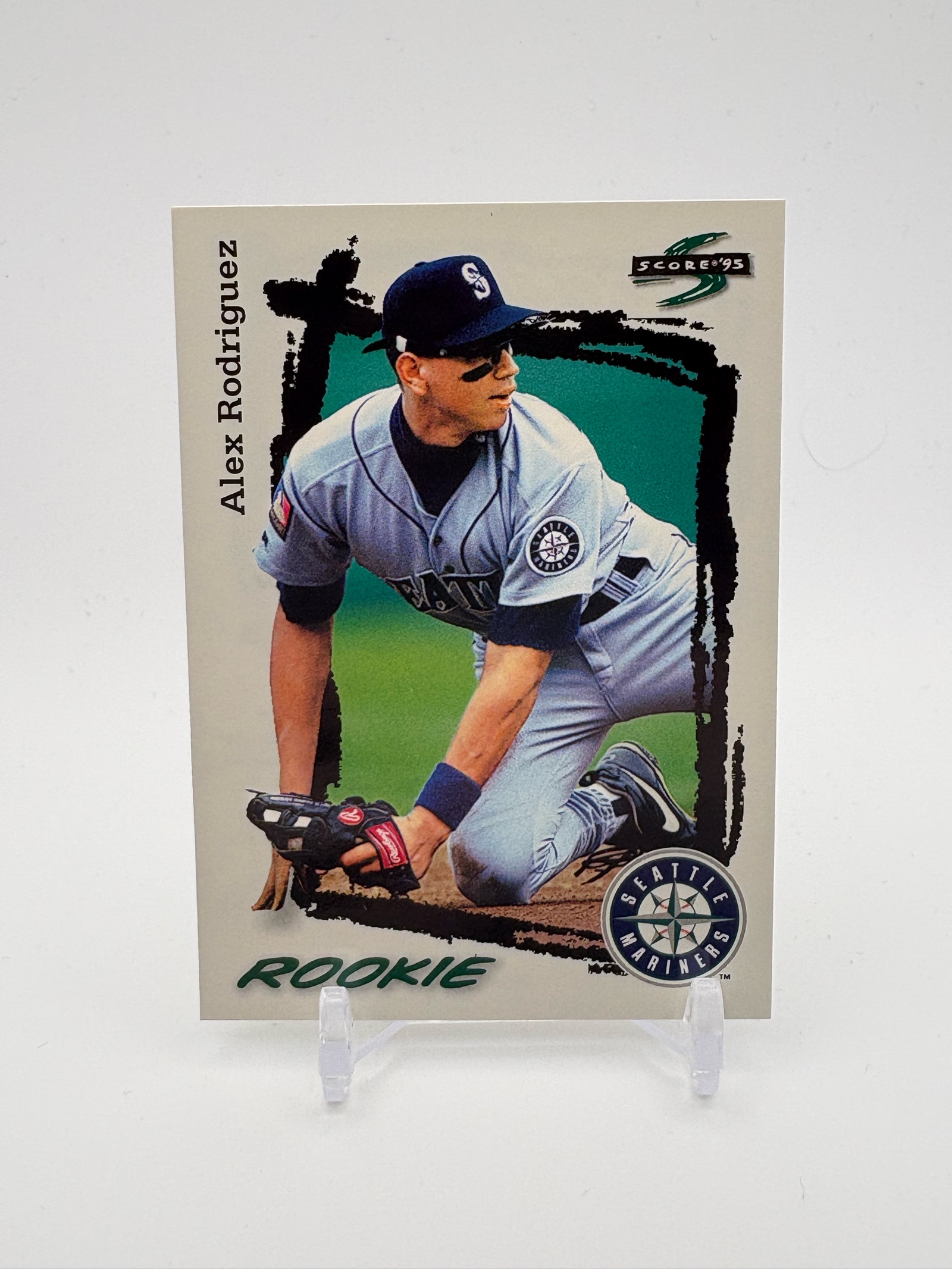 lot 360 image: 1995 Score Alex Rodriguez Rookie Card Seattle Mariners