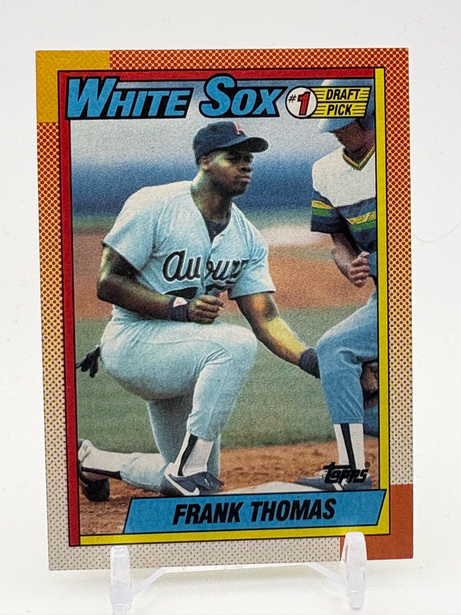 lot 365 image: 1990 Topps Frank Thomas Rookie Card Chicago White Sox