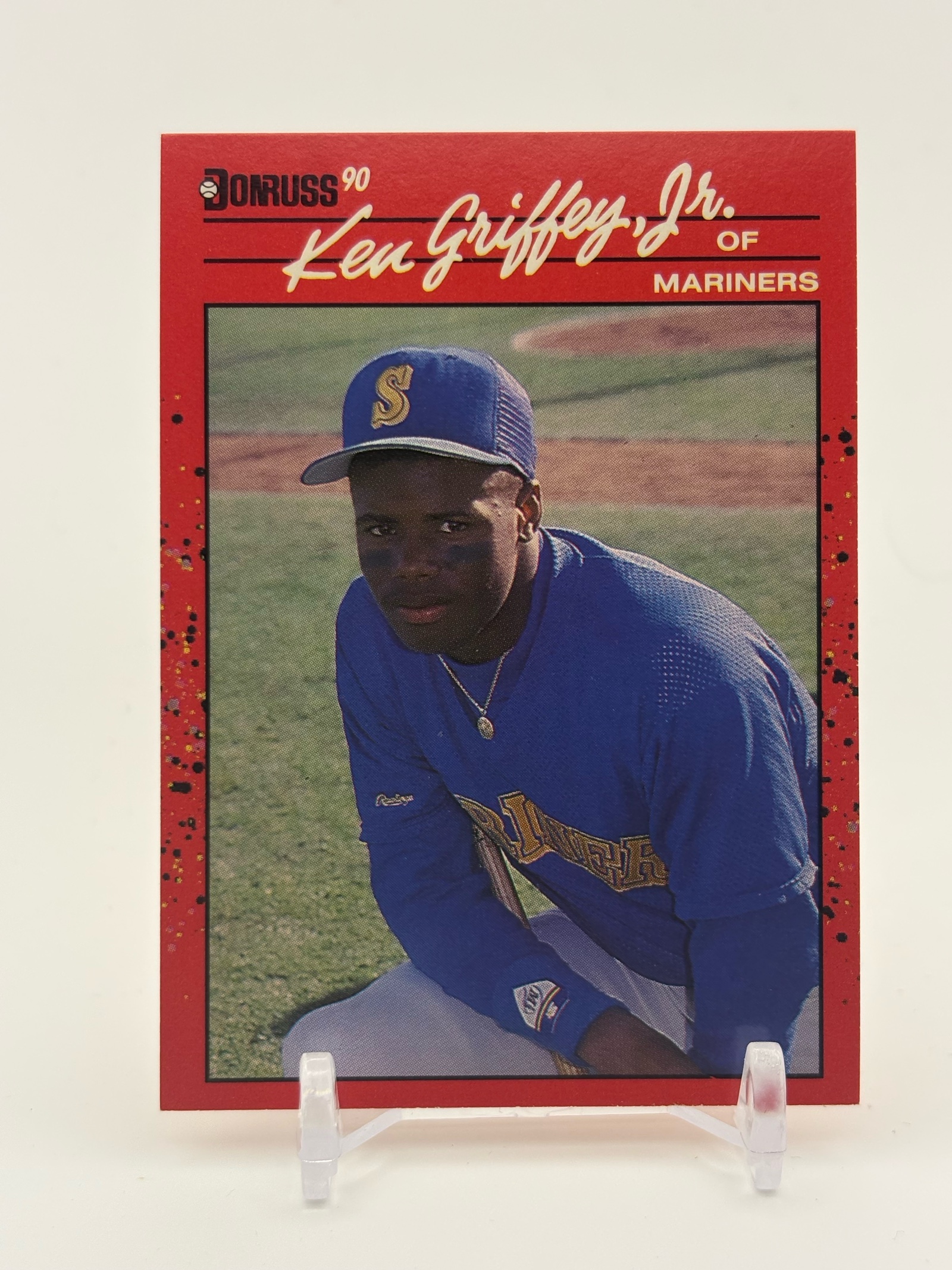 lot 366 image: 1990 Donruss Ken Griffey Jr. 2nd Year Card Seattle Mariners