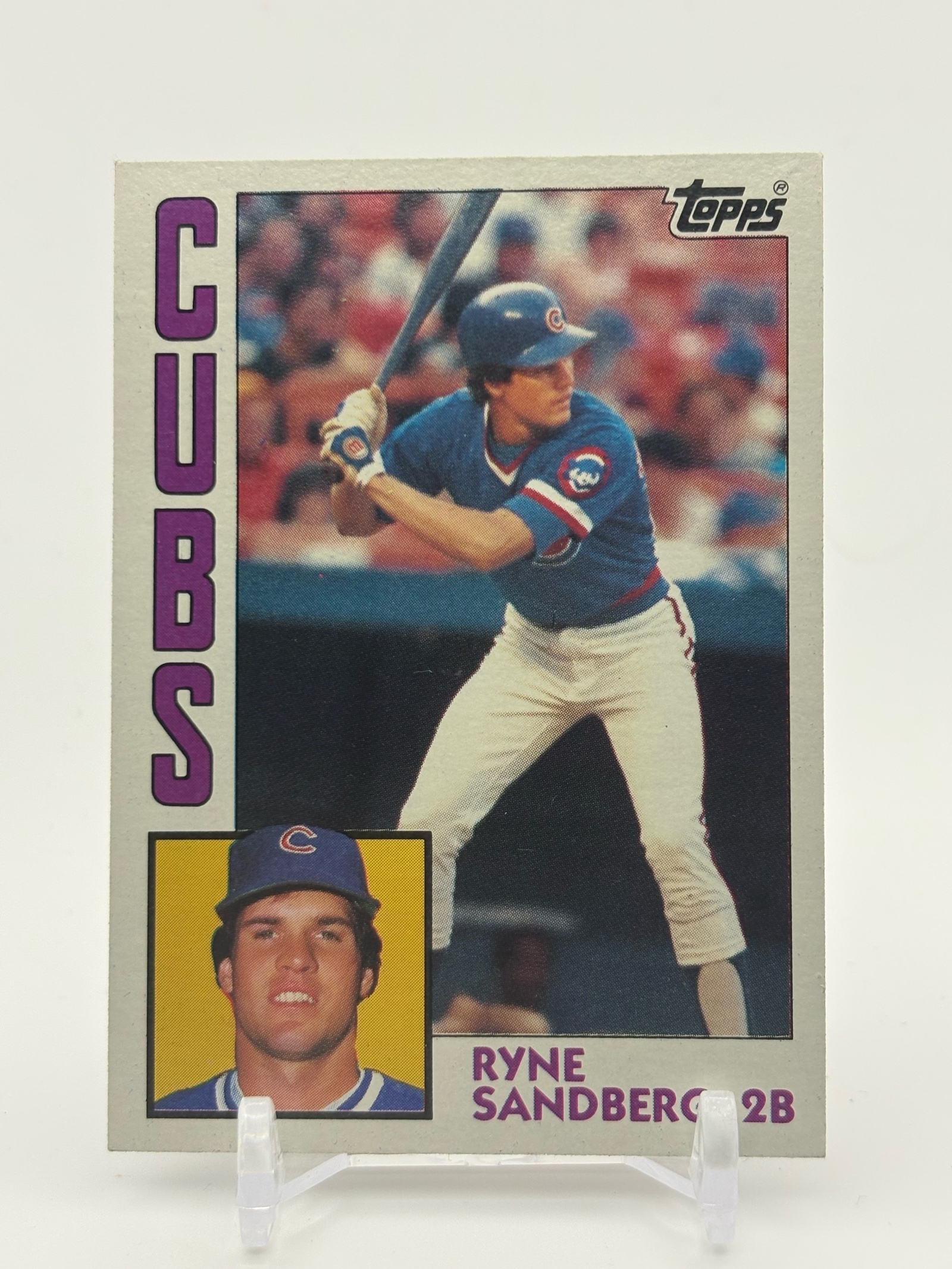 lot 369 image: 1984 Topps Ryne Sandberg Chicago Cubs Card
