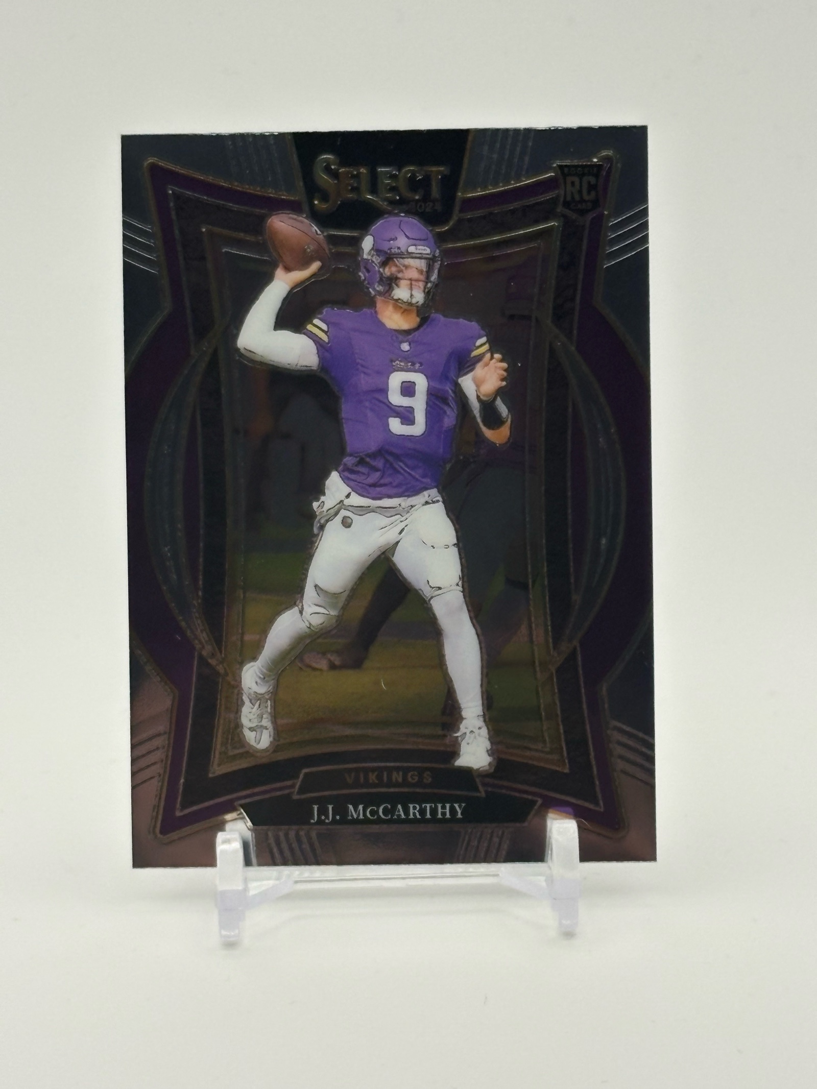 lot 377 image: 2024 Panini Select Concourse JJ McCarthy Rookie Minnesota Vikings