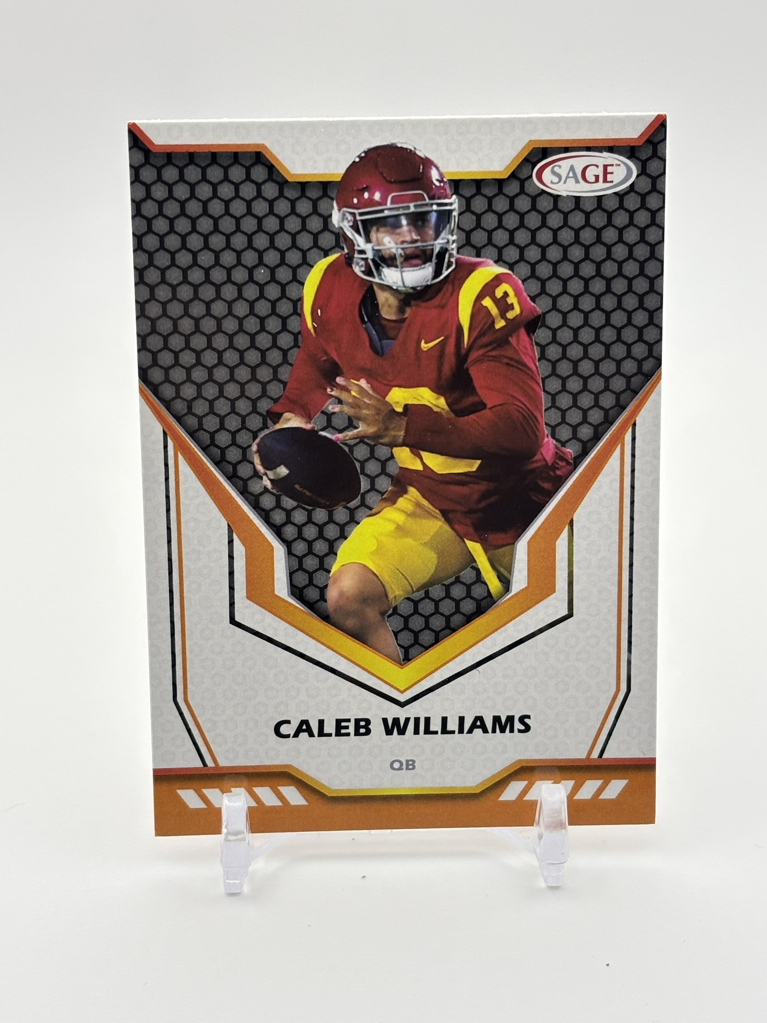 lot 448 image: 2024 SAGE HIT Low Series - Heres Something Caleb Williams #13 Rookie Card NFL