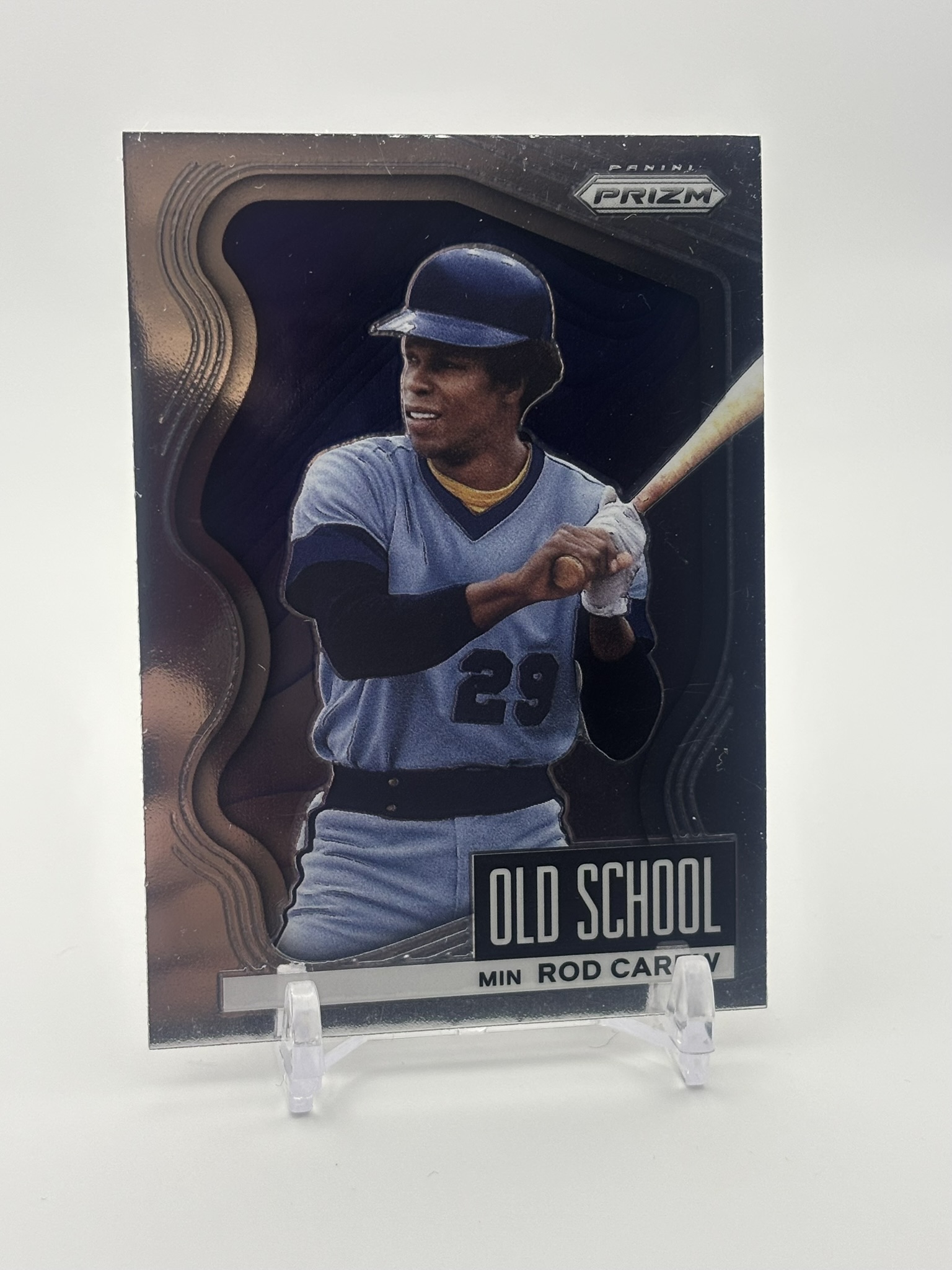 lot 502 image: 2022 Panini Prizm - Old School Rod Carew Minnesota Twins