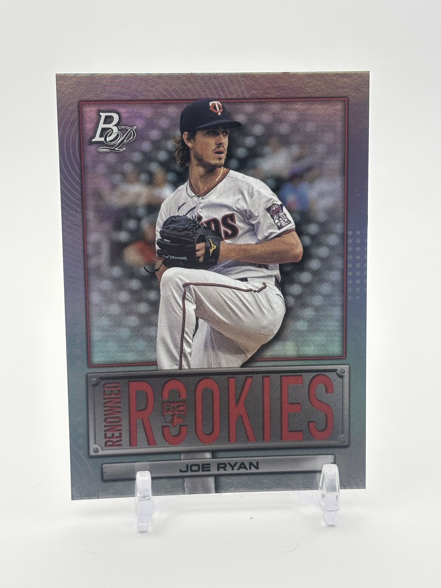 lot 511 image: 2022 Bowman Platinum - Renowned Rookies Joe Ryan Rookie Card Minnesota Twins