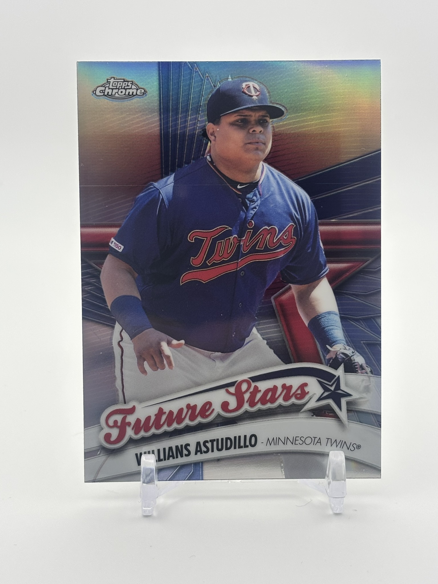 lot 524 image: 2020 Topps Chrome - Future Stars Willians Astudillo Rookie Card Insert Minnesota Twins