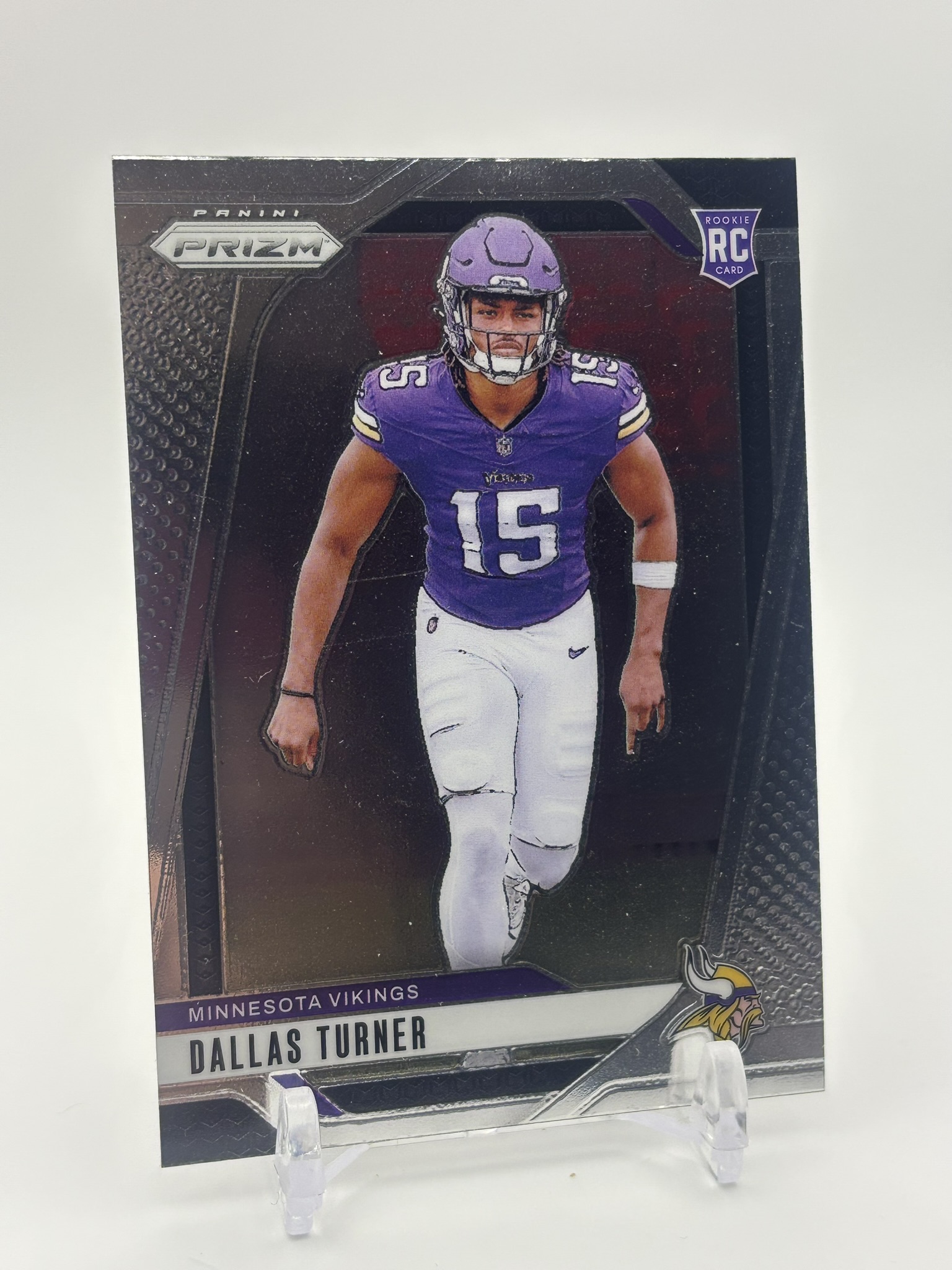 lot 540 image: 2024 Panini Prizm - Rookies Dallas Turner #324 Rookie Card Minnesota Vikings