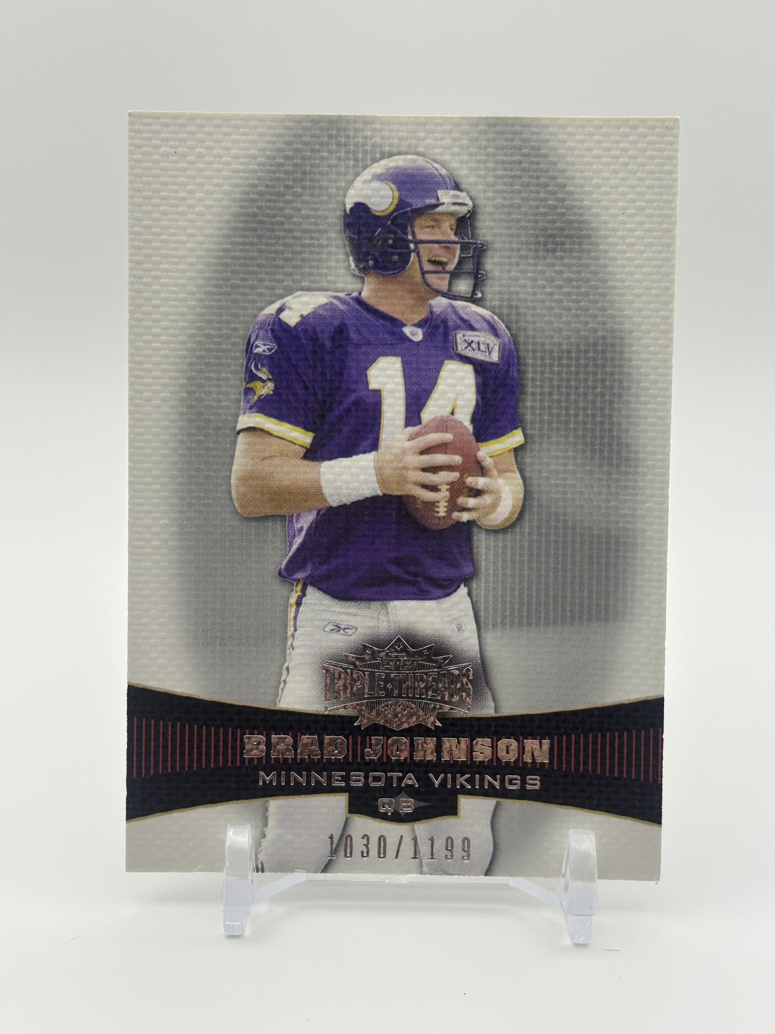 lot 549 image: 2006 Topps Triple Threads - Brad Johnson #d 10301199 Minnesota Vikings NFL