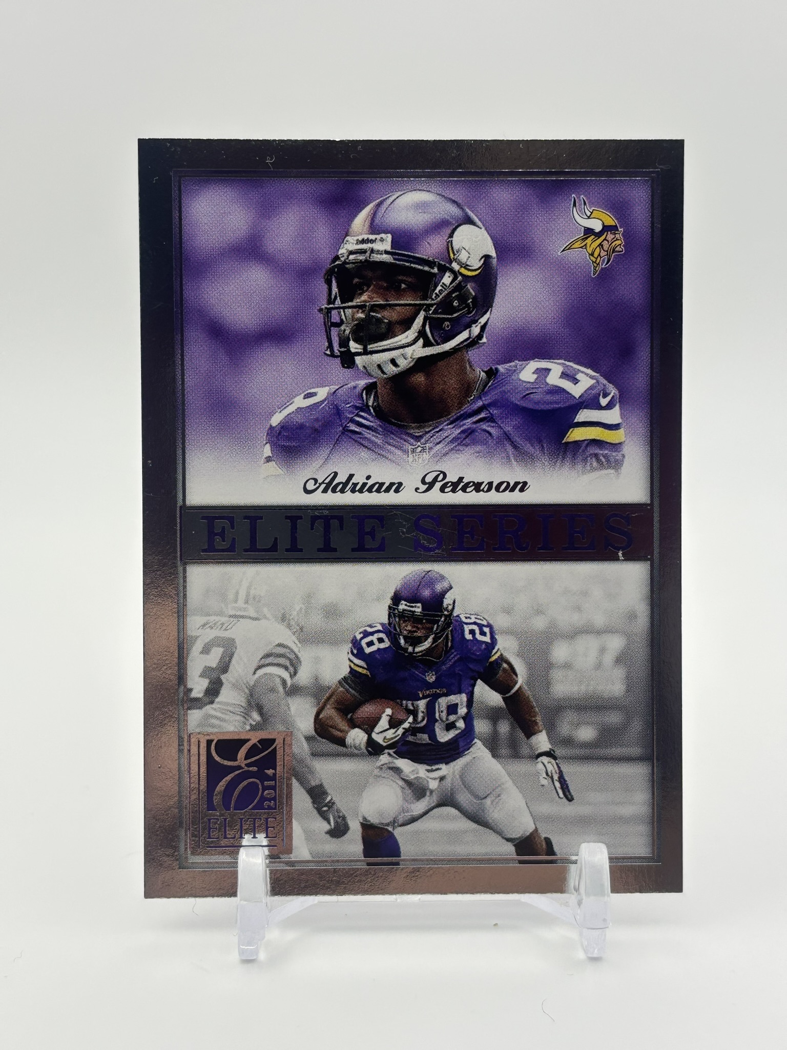 lot 551 image: 2014 Panini Elite Series - Adrian Peterson #55 Minnesota Vikings NFL