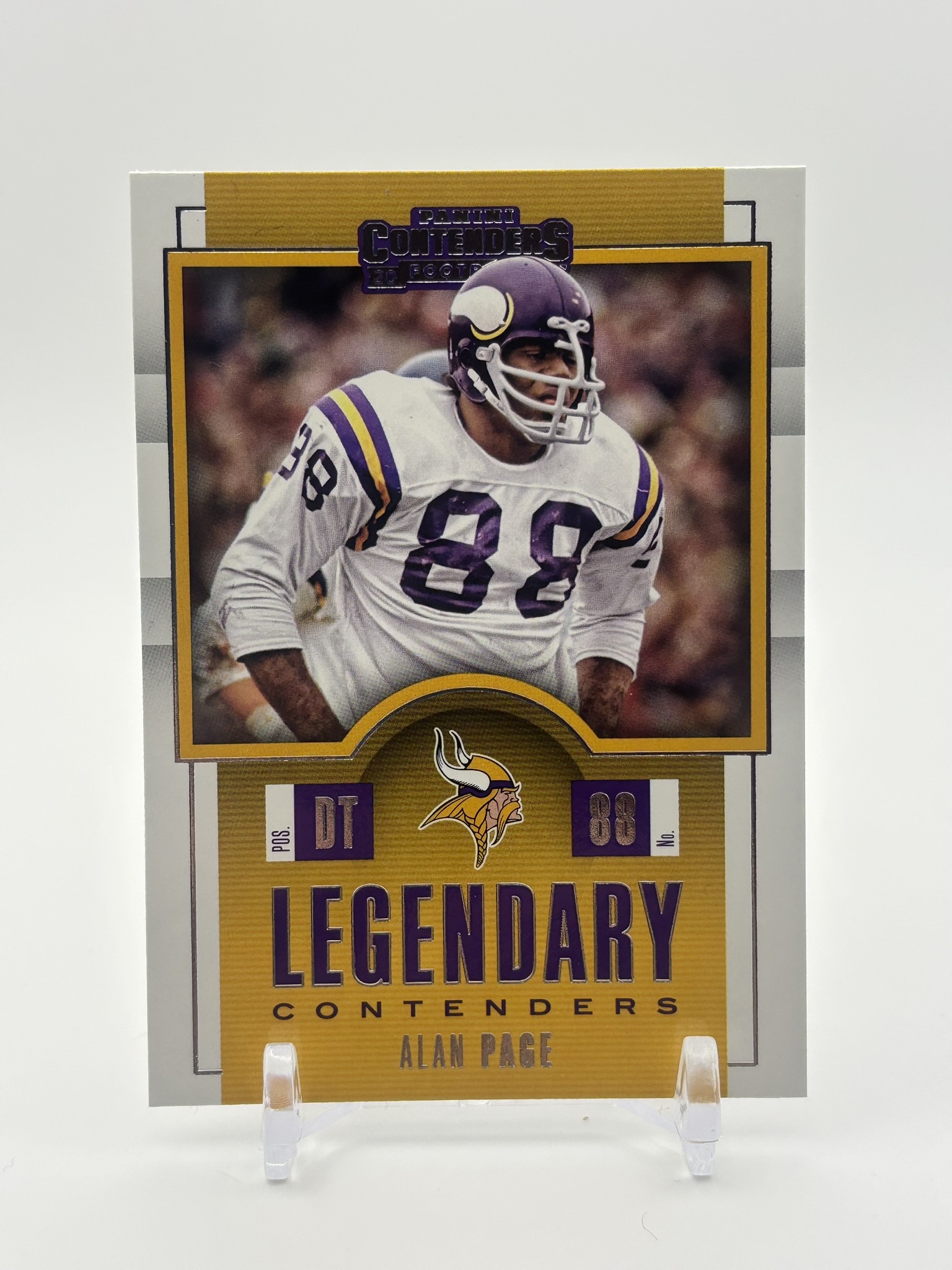 lot 552 image: 2017 Panini Contenders - Legendary Contenders Alan Page Minnesota Vikings NFL
