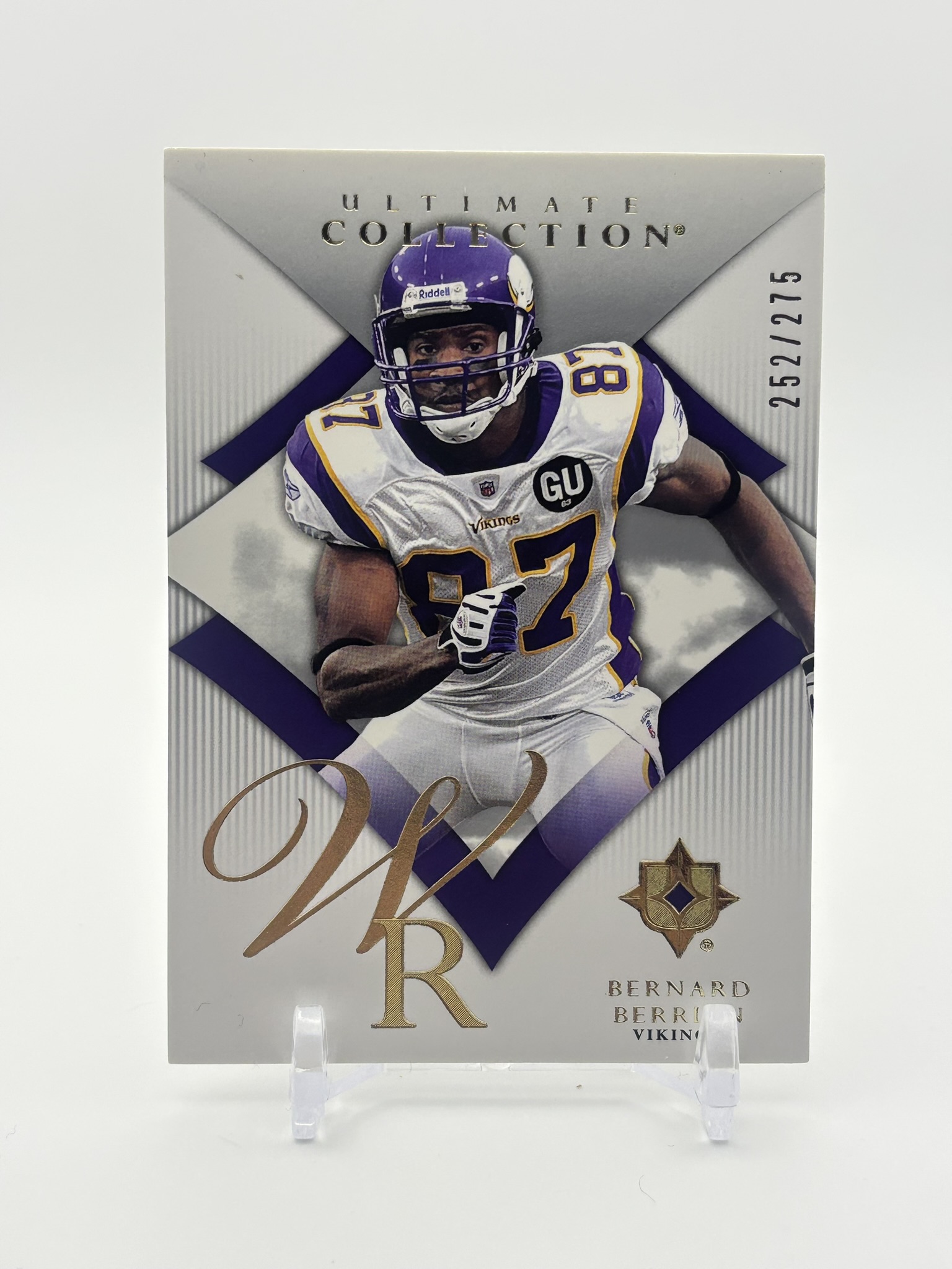 lot 557 image: 2008 Upper Deck Ultimate Collection Bernard Berrian #d 252275 Minnesota Vikings NFL