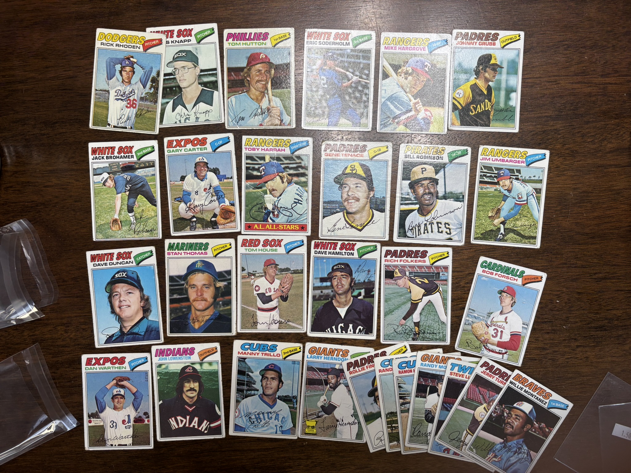lot 631 image: 1977 Topps Baseball Card Lot, Lower Grade
