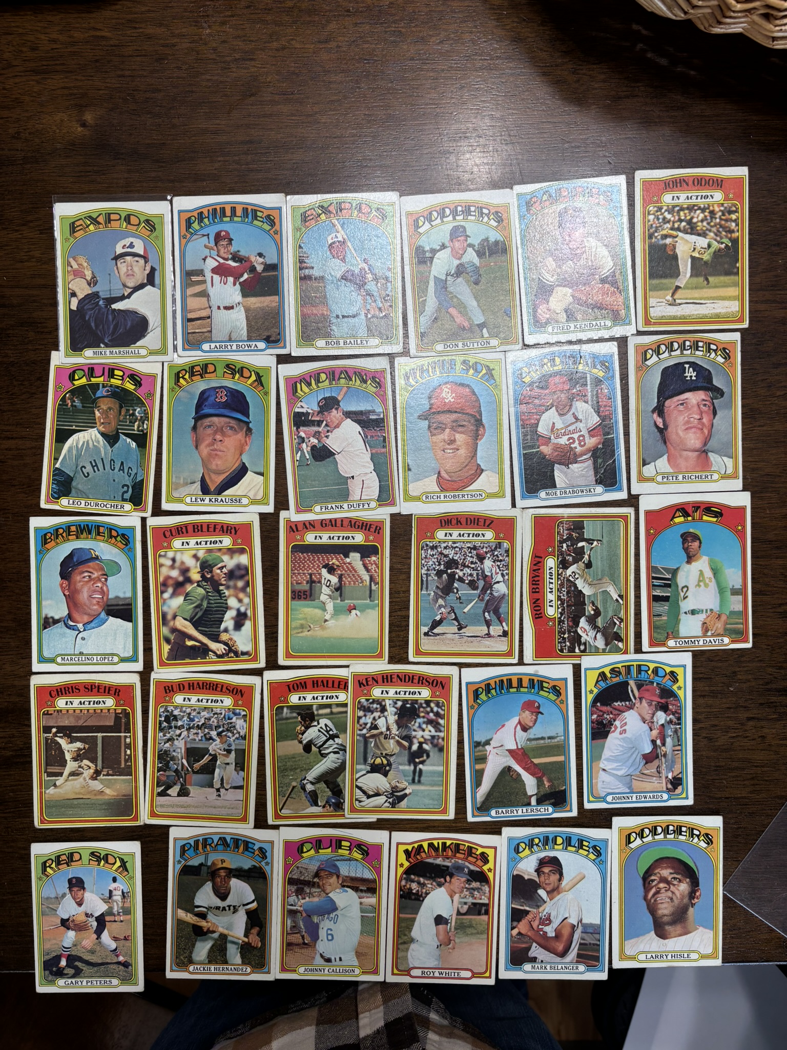 lot 632 image: 1972 Topps Baseball Card Lot, Lower Grade