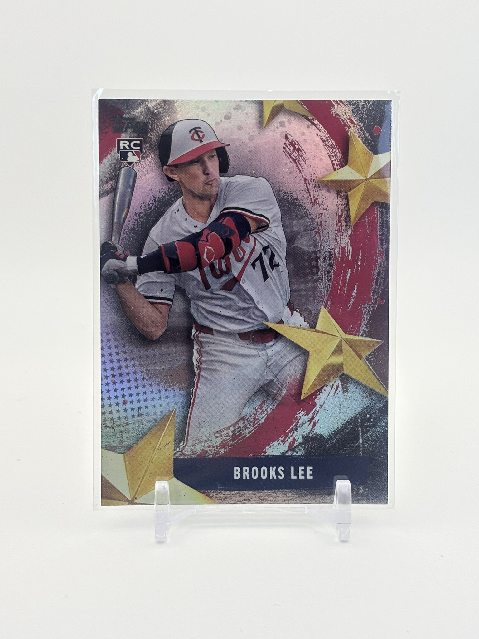 lot 655 image: 2025 Topps Series 1 - Stars of Mlb Brooks Lee Rookie Card Minnesota Twins