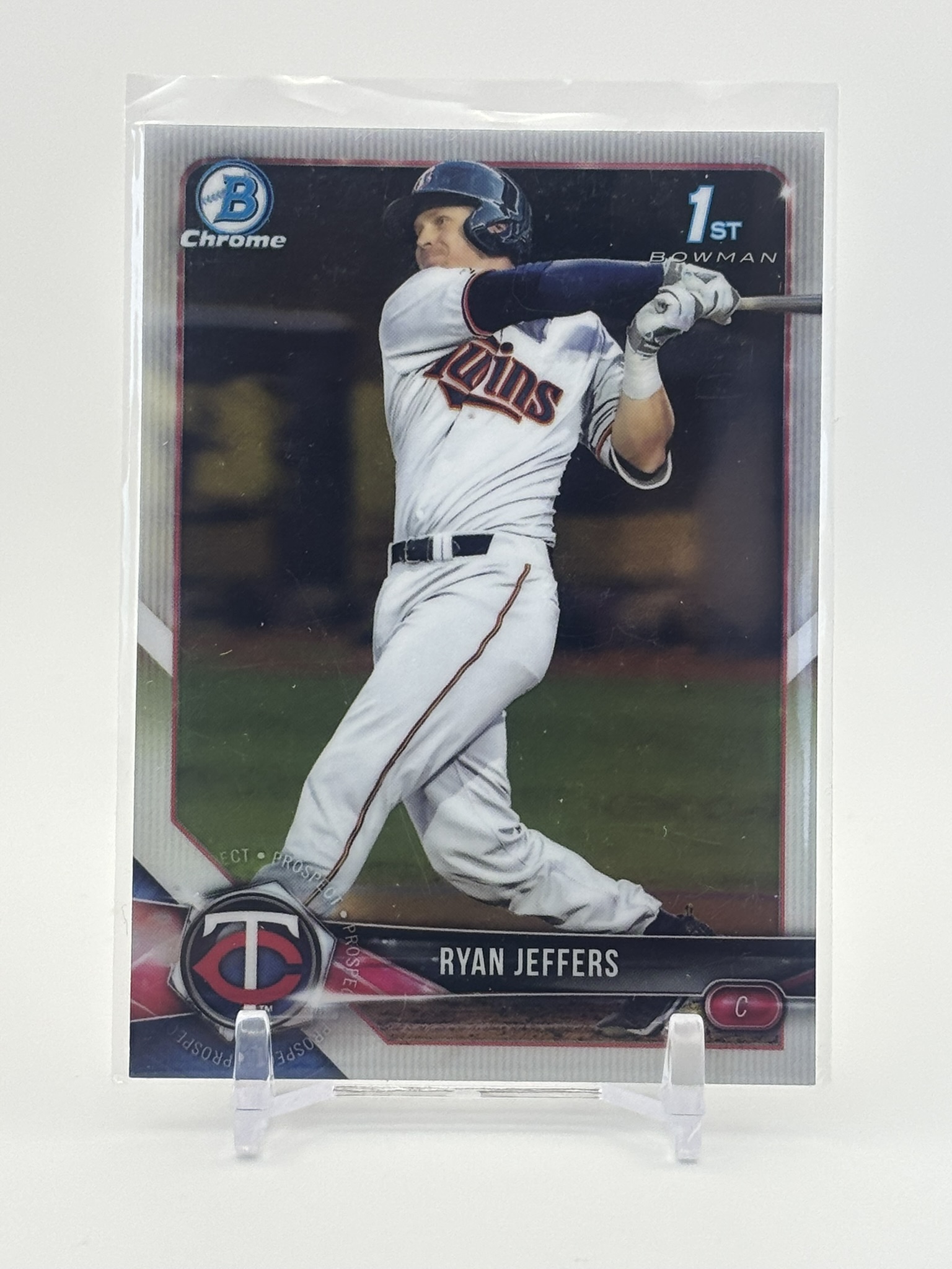 lot 658 image: 2018 Bowman Draft - Chrome Ryan Jeffers Rookie Card