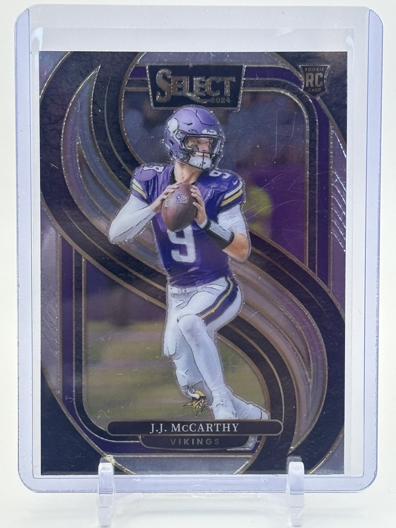 lot 669 image: 2024 Panini Select - Premier Level J.J. McCarthy Rookie Card