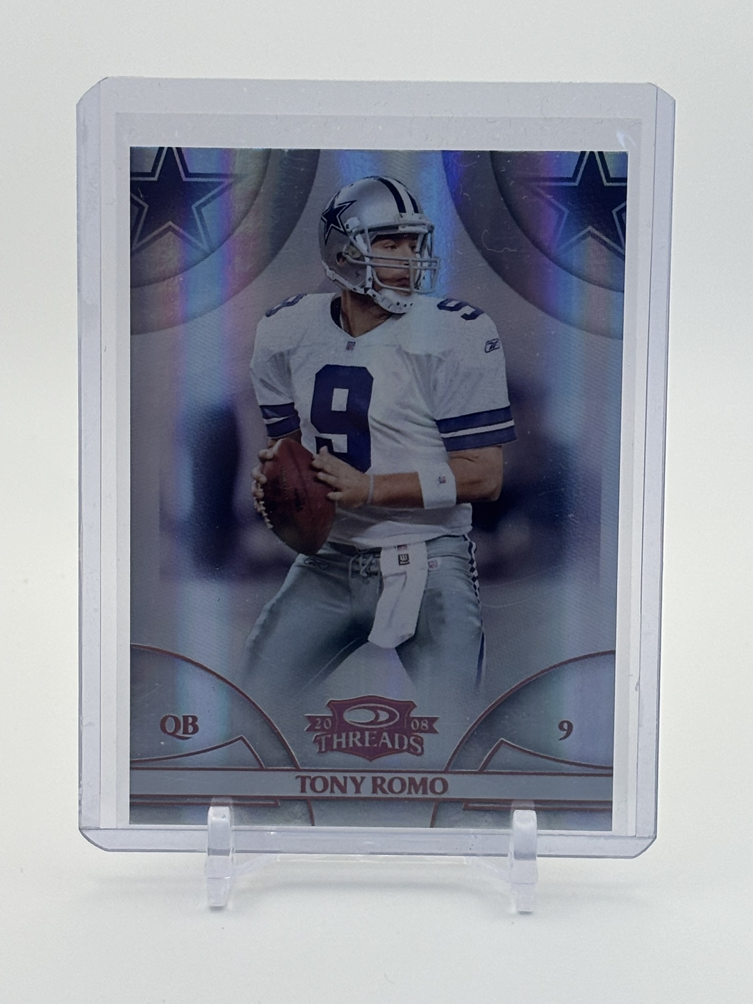 lot 696 image: 2008 Donruss Threads Tony Romo Serial #d 122250