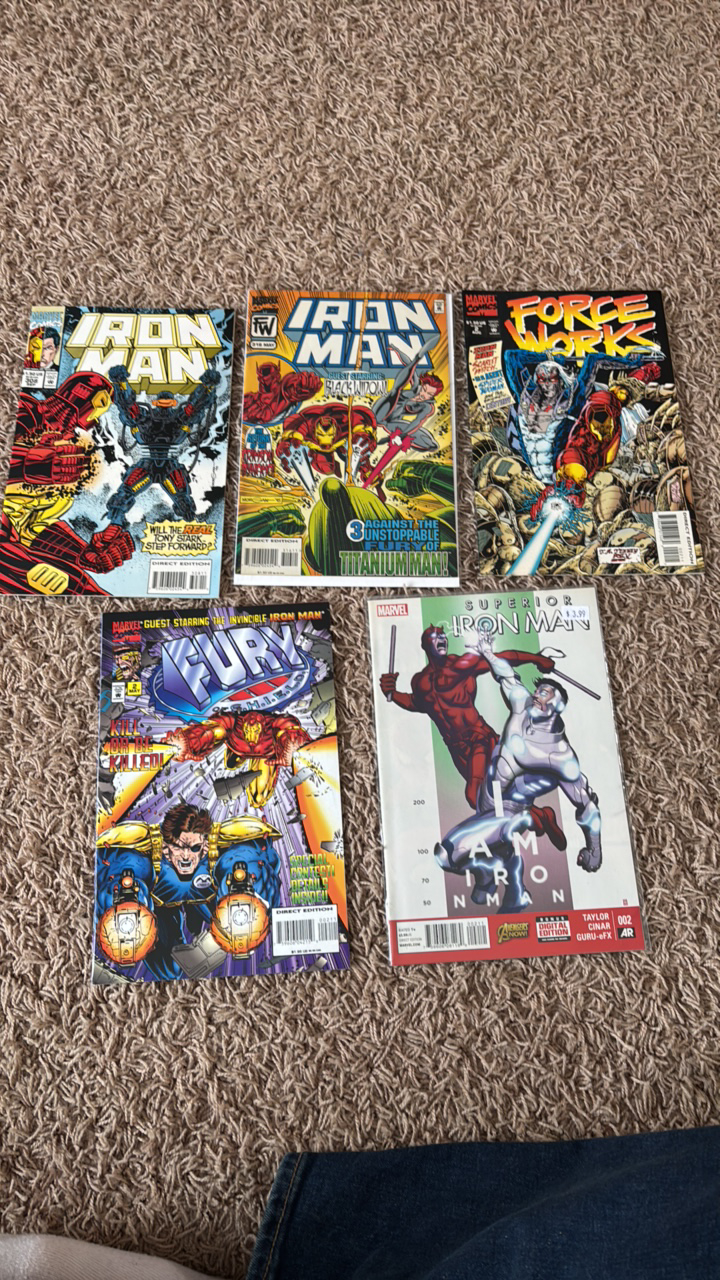 lot 123 image: Iron Man Legacy Comic Book Lot, 3 Comic Books