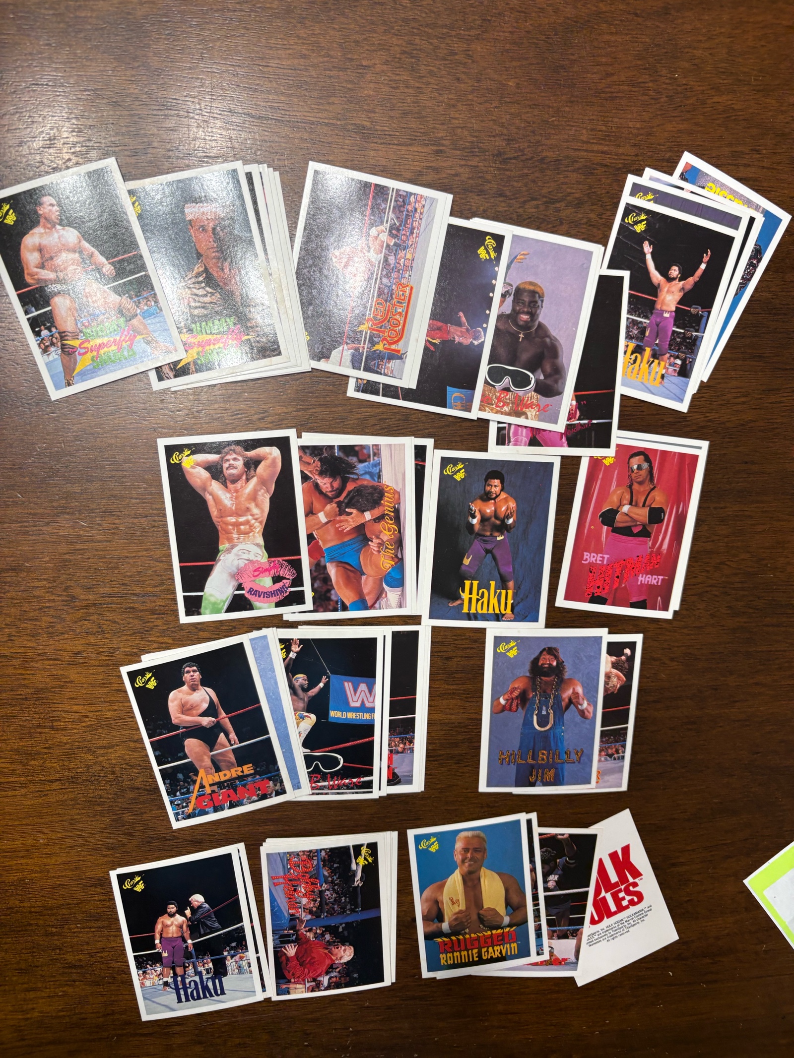 lot 129A image: Vintage WWE Wrestling Trading Cards Featuring Legendary Wrestlers