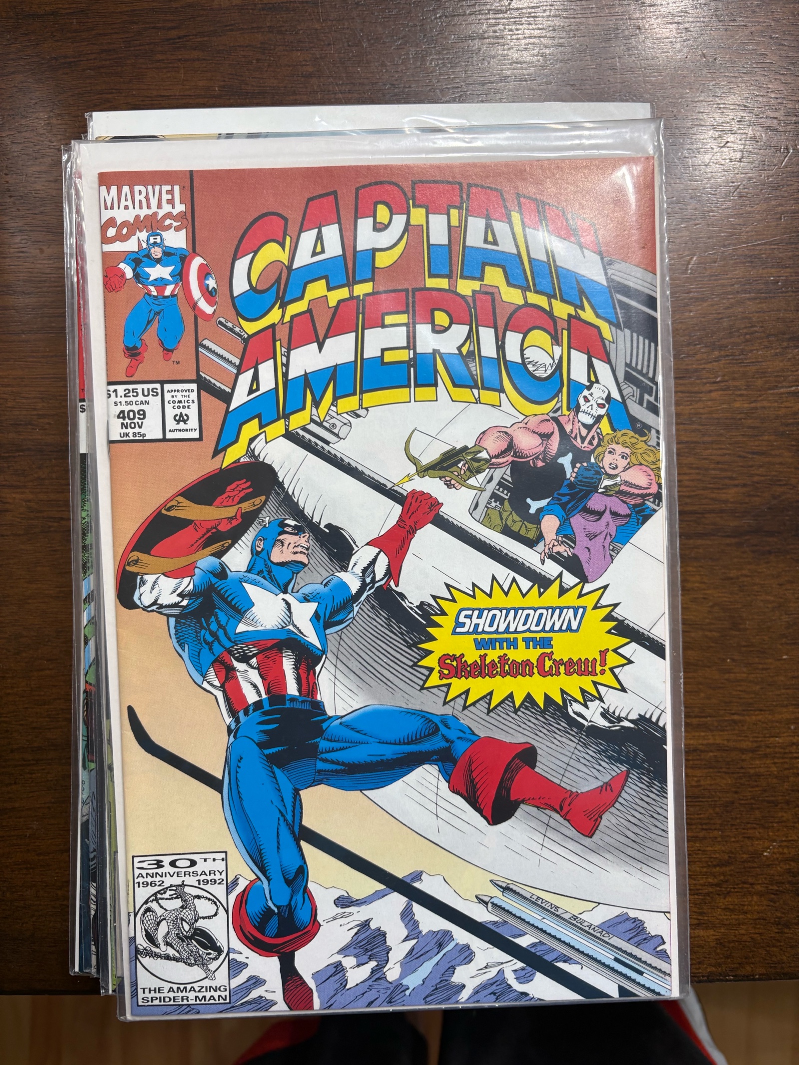 lot 136 image: Captain American Marvel Comics Issue #409