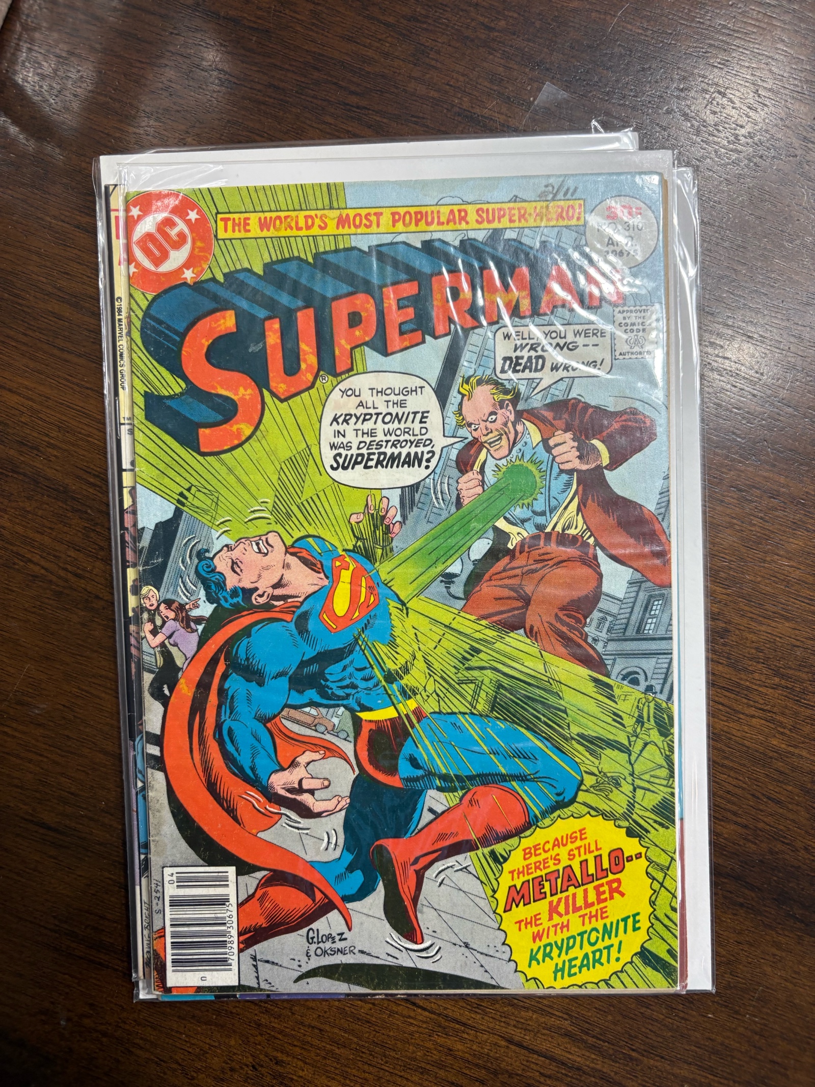 lot 153 image: Superman DC Comics Vintage Comic Book Issue #310