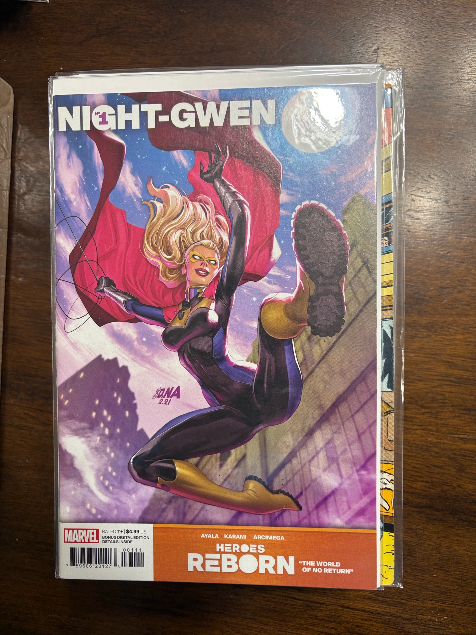 lot 162 image: Night-Gwen Issue #1 Marvel Comics Heroes Reborn