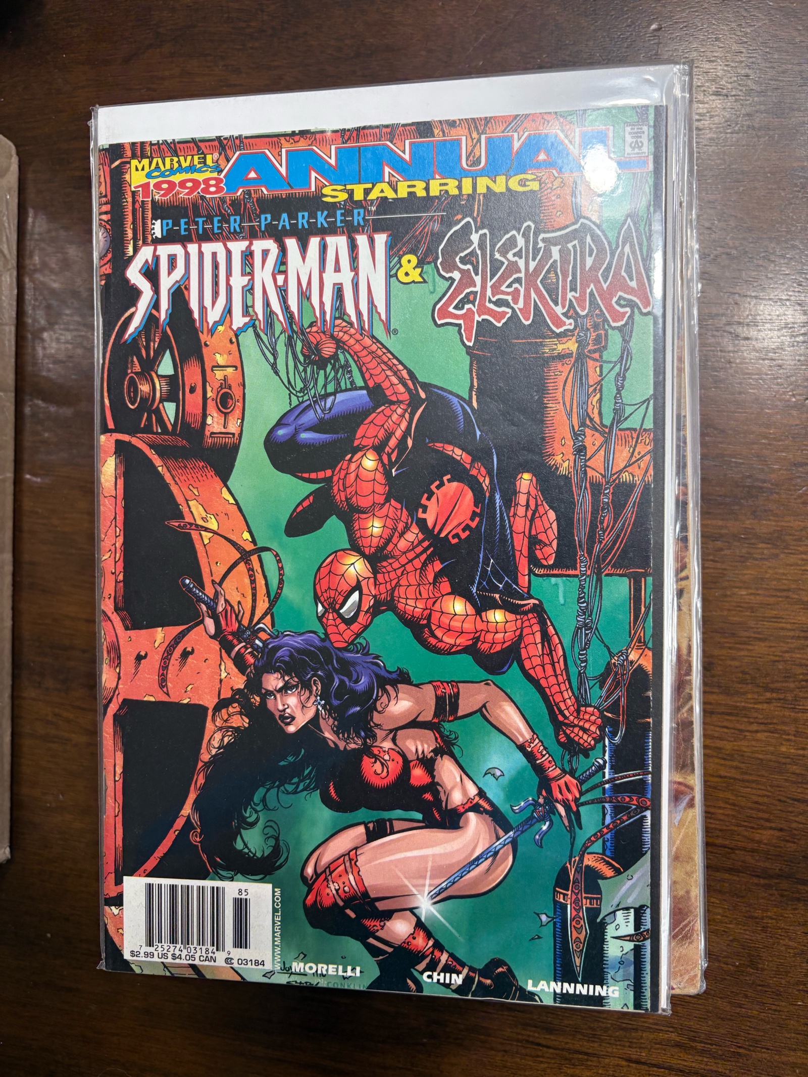lot 166A image: Marvel Comics 1998 Annual Starring Spider-Man and Elektra Marvel Comics