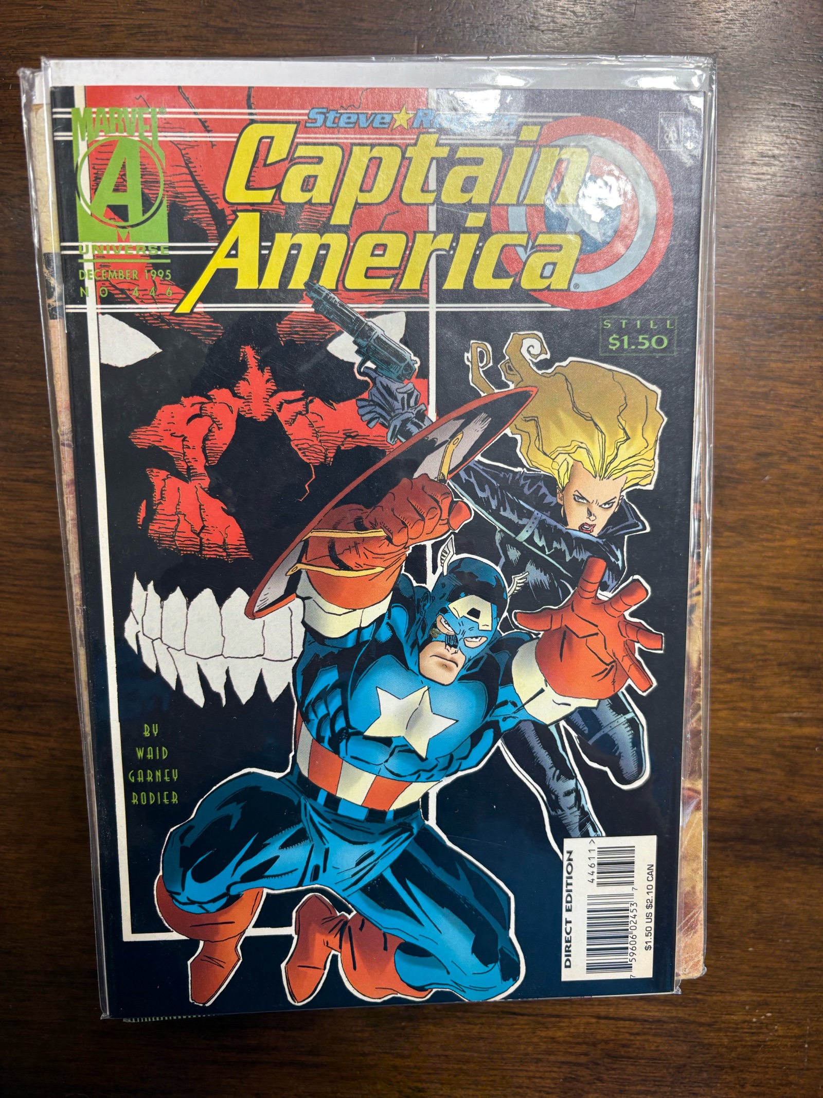 lot 167A image: Captain America Marvel Comics Issue #446 Red Skull and Black Widow