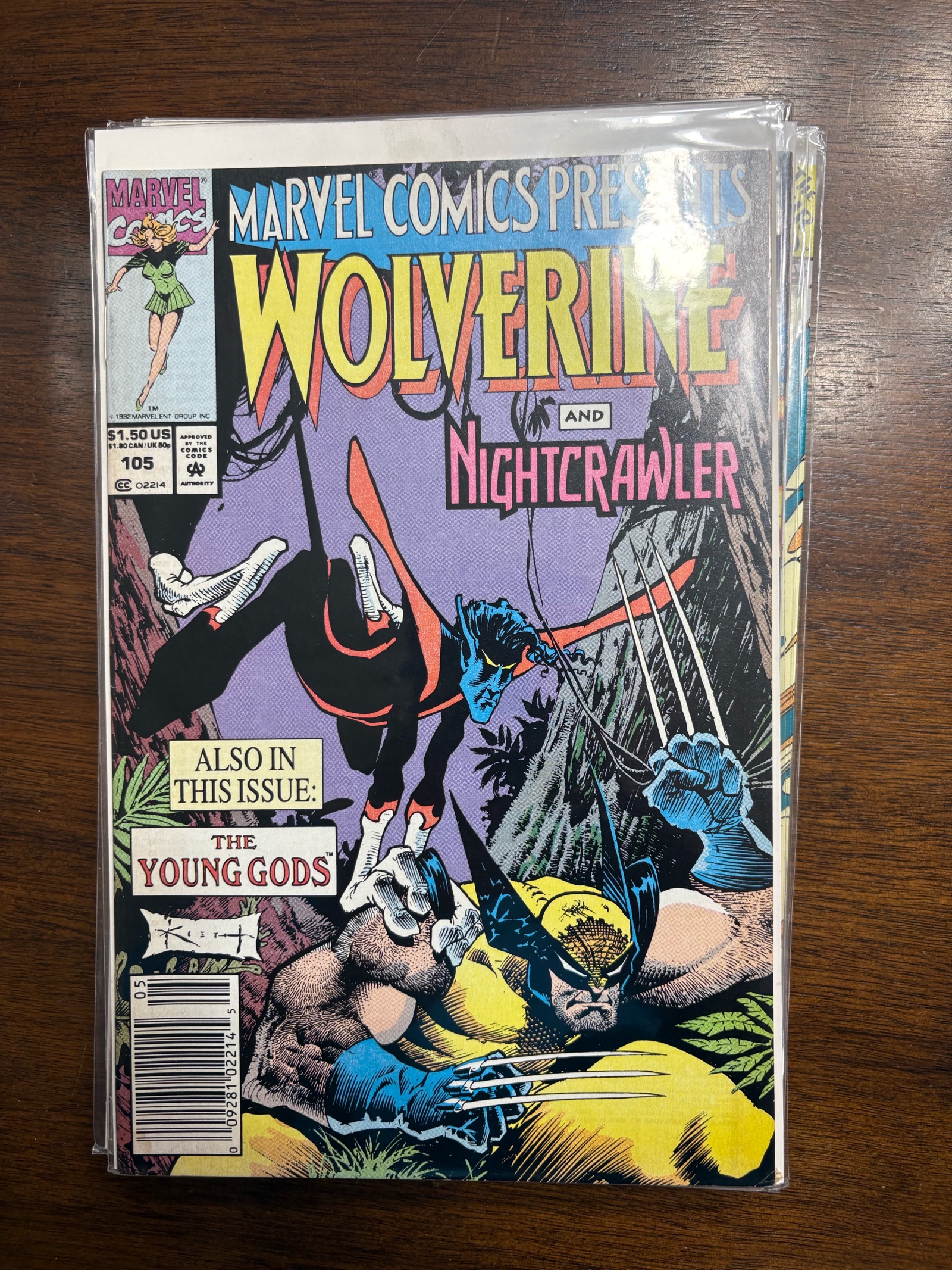 lot 183A image: Marvel Comics Presents Wolverine and Nightcrawler Comic Issue #105