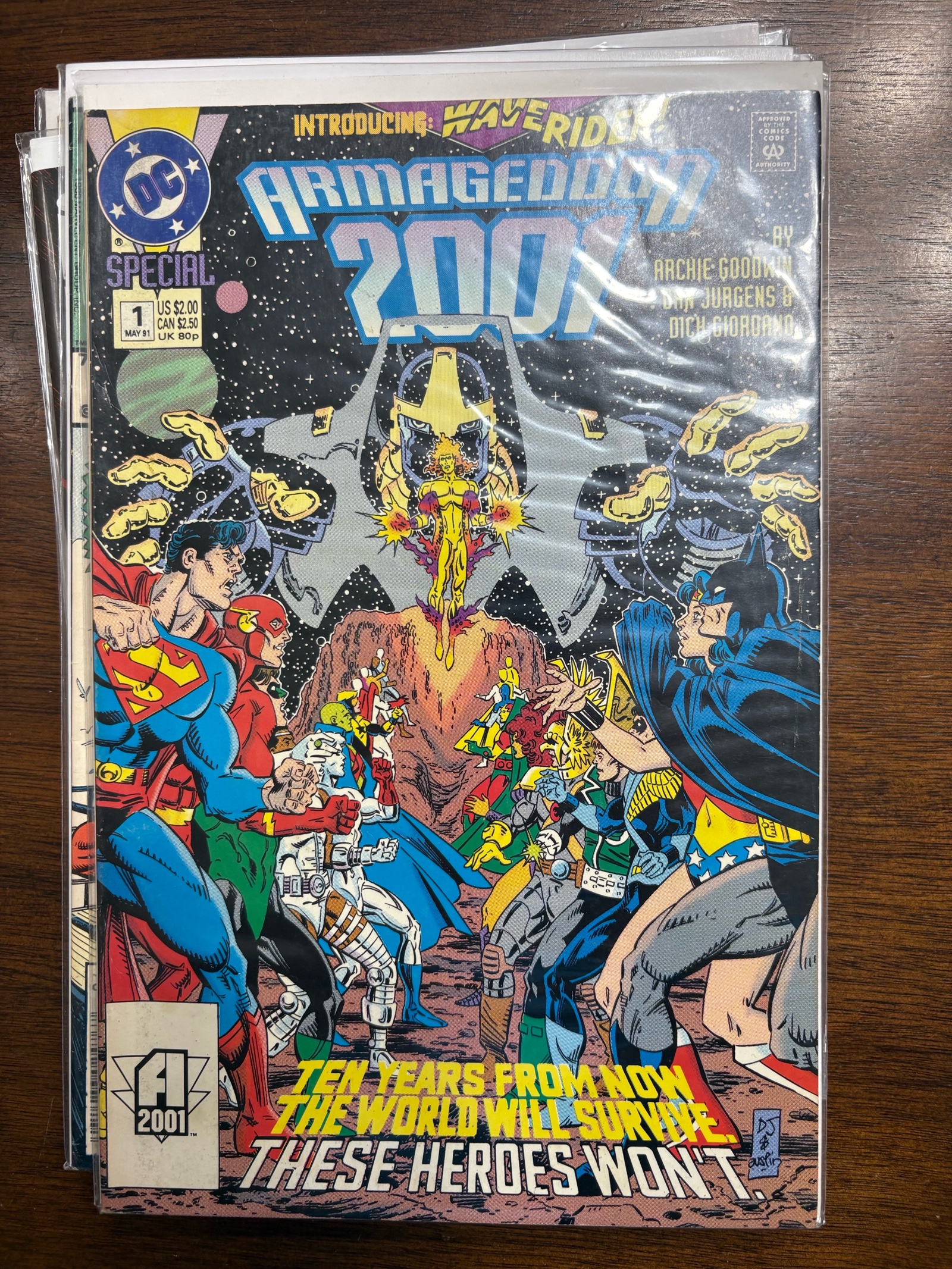 lot 186A image: Armageddon 2001 DC Comics Issue #1 Special Issue Superman, Batman, Flash and Other Super Herows