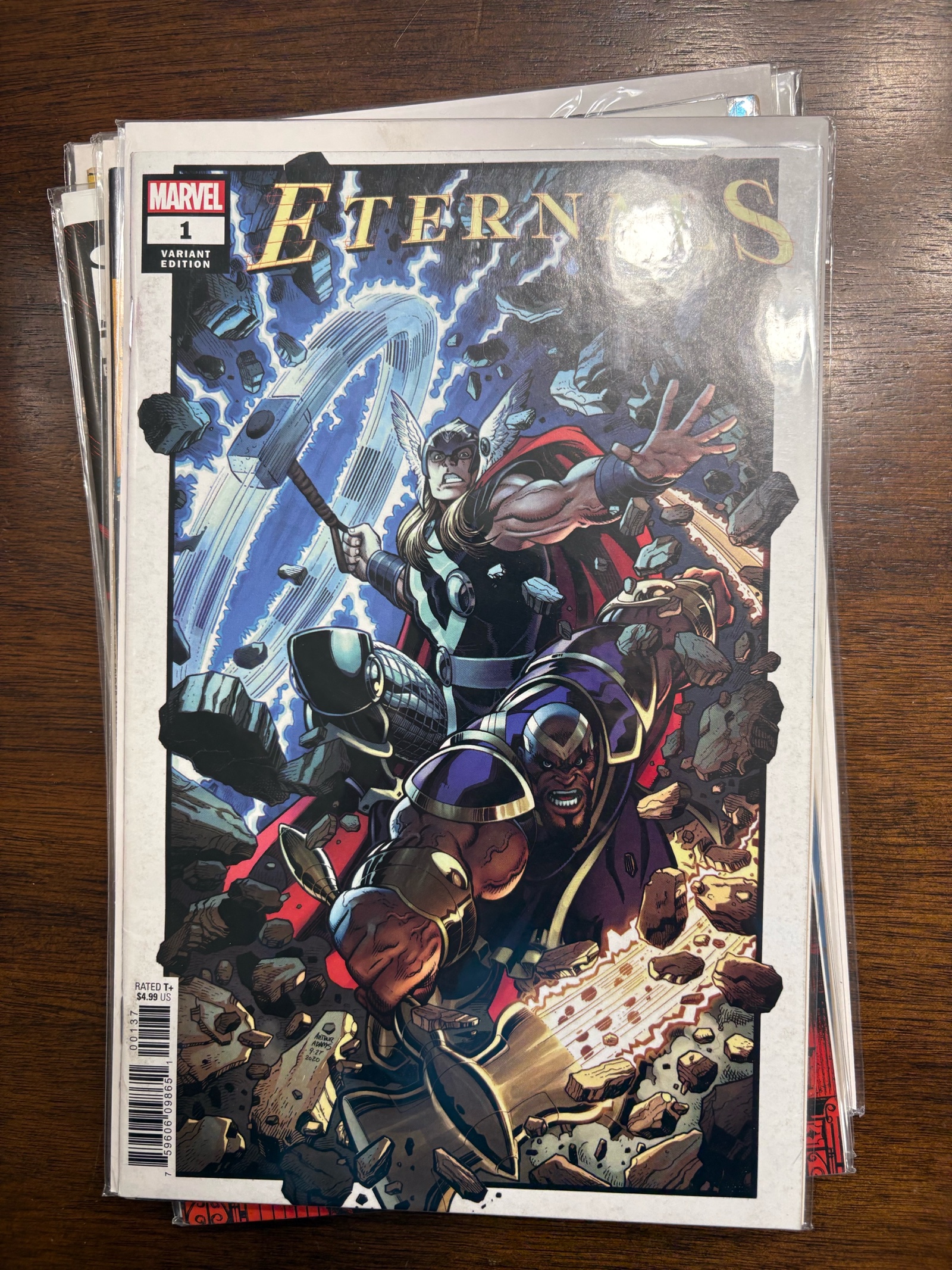 lot 188 image: Eternals Issue #1 Variant Cover Edition Marvel Comics