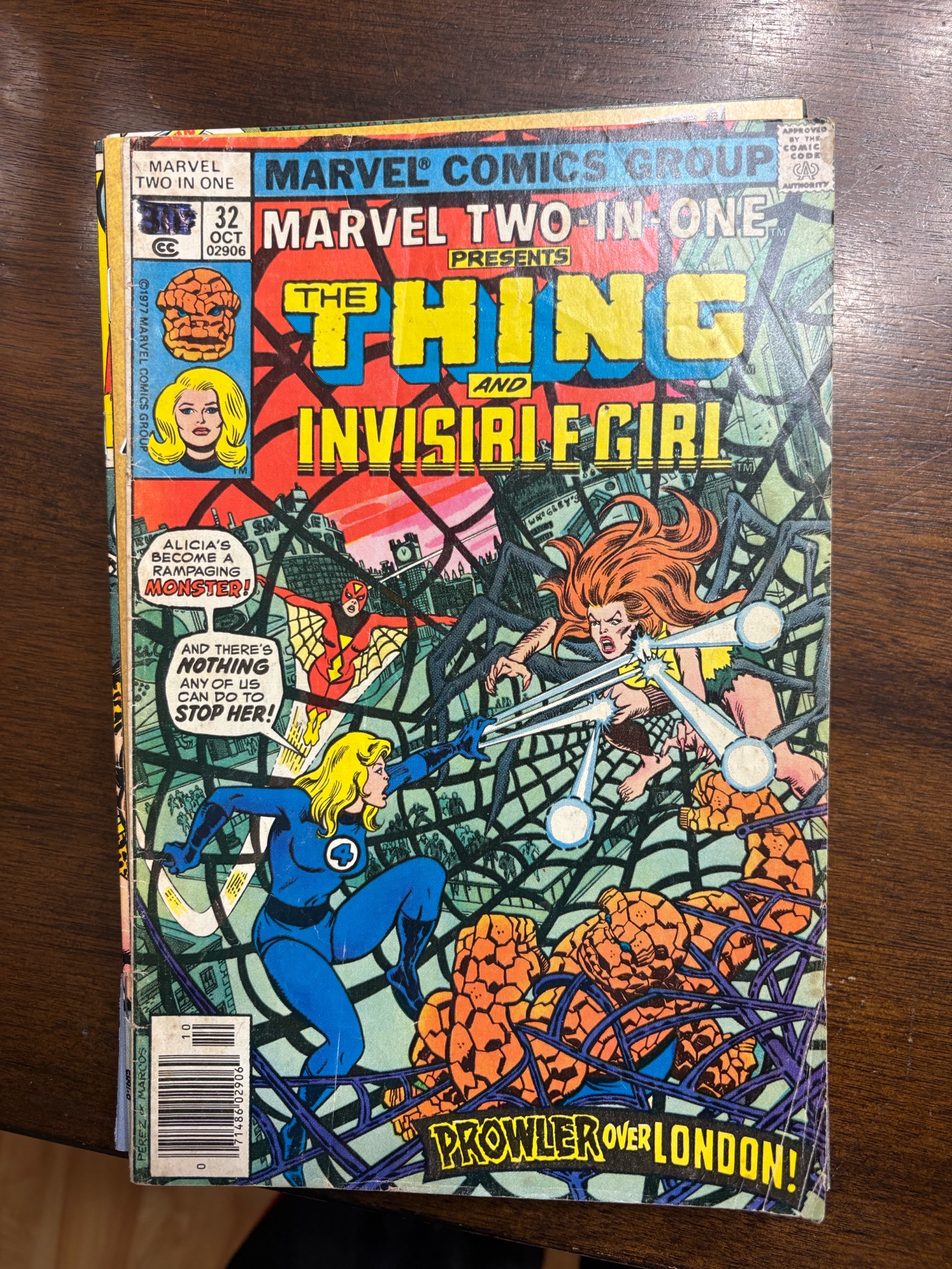 lot 195 image: Marvel Two-in-One The Thing and Invisible Girl Issue #32 Marvel Comics Fantasic Four Spinoff