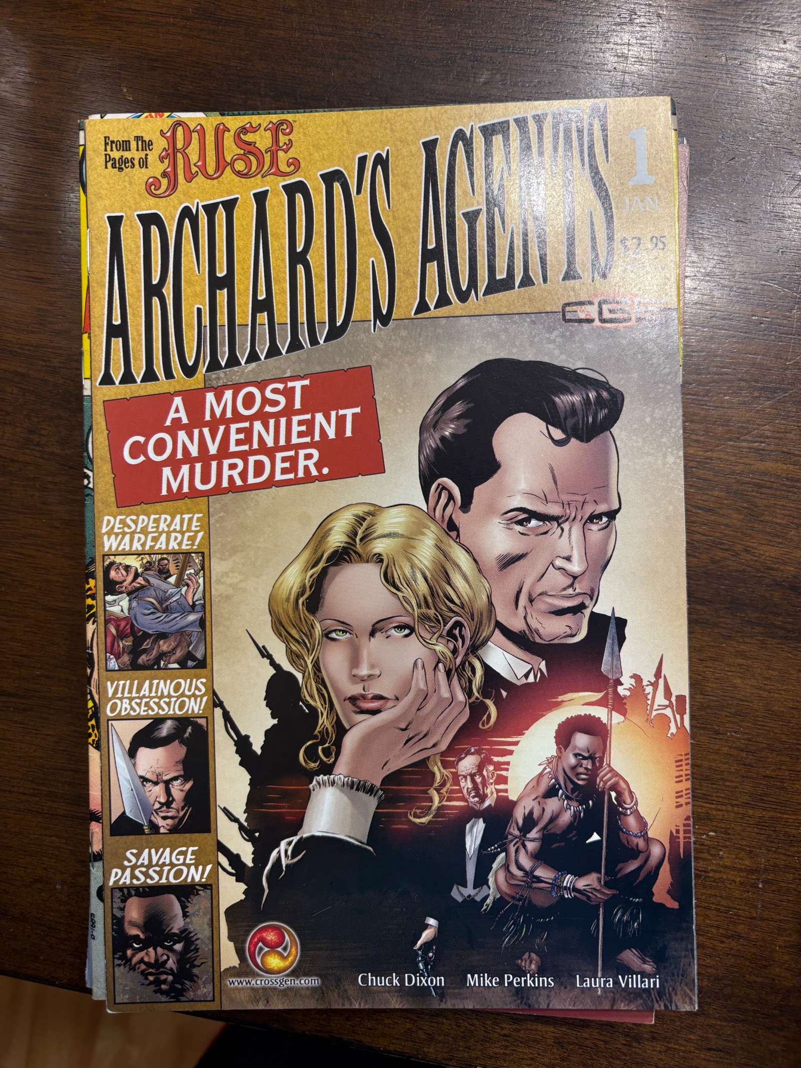 lot 196A image: Richards Agents Issue #1 Spinoff from Russ Comic Book Series
