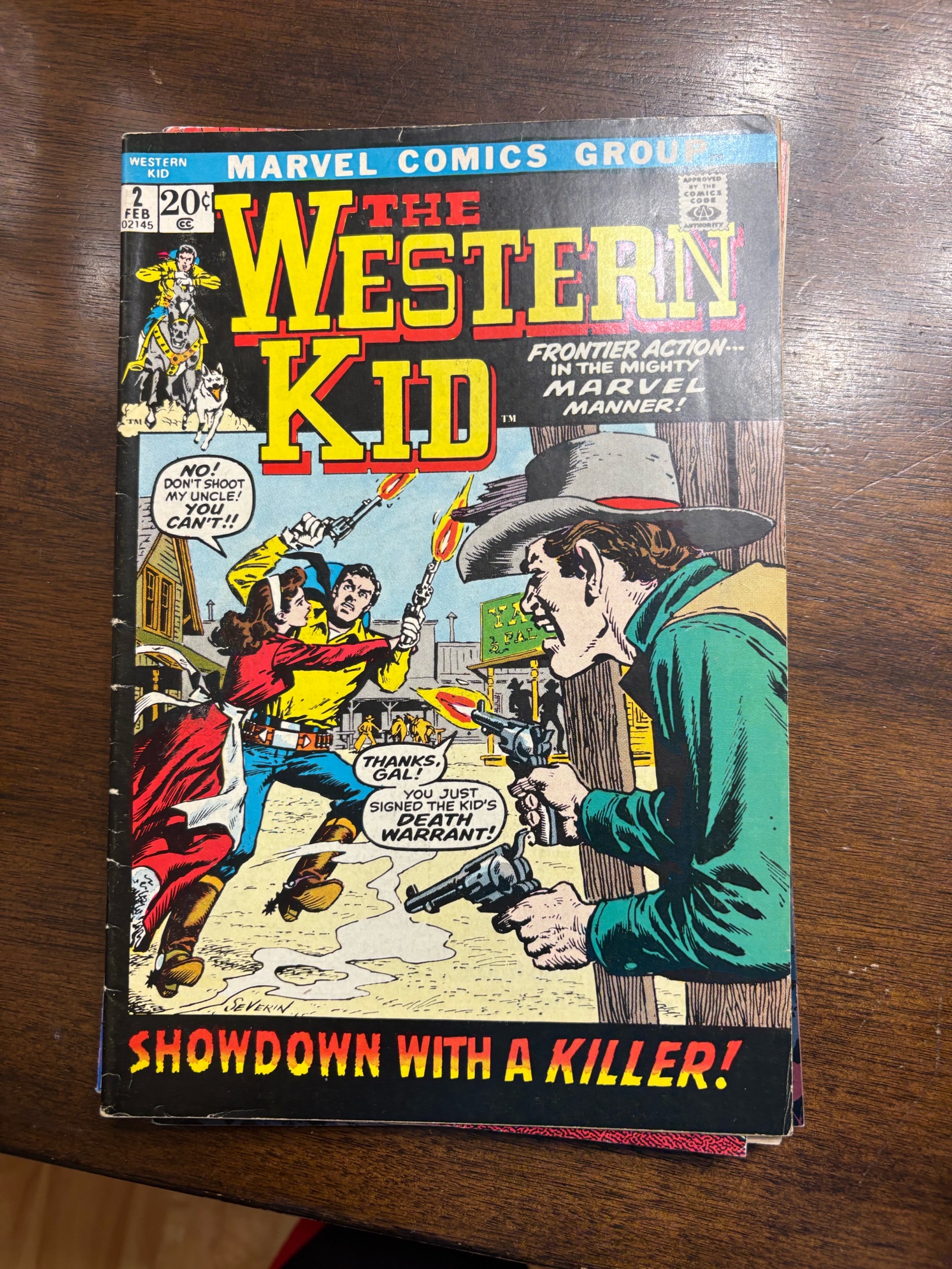 lot 209A image: The Western Kid Issue #2 Vintage Comic Book Marvel Comics