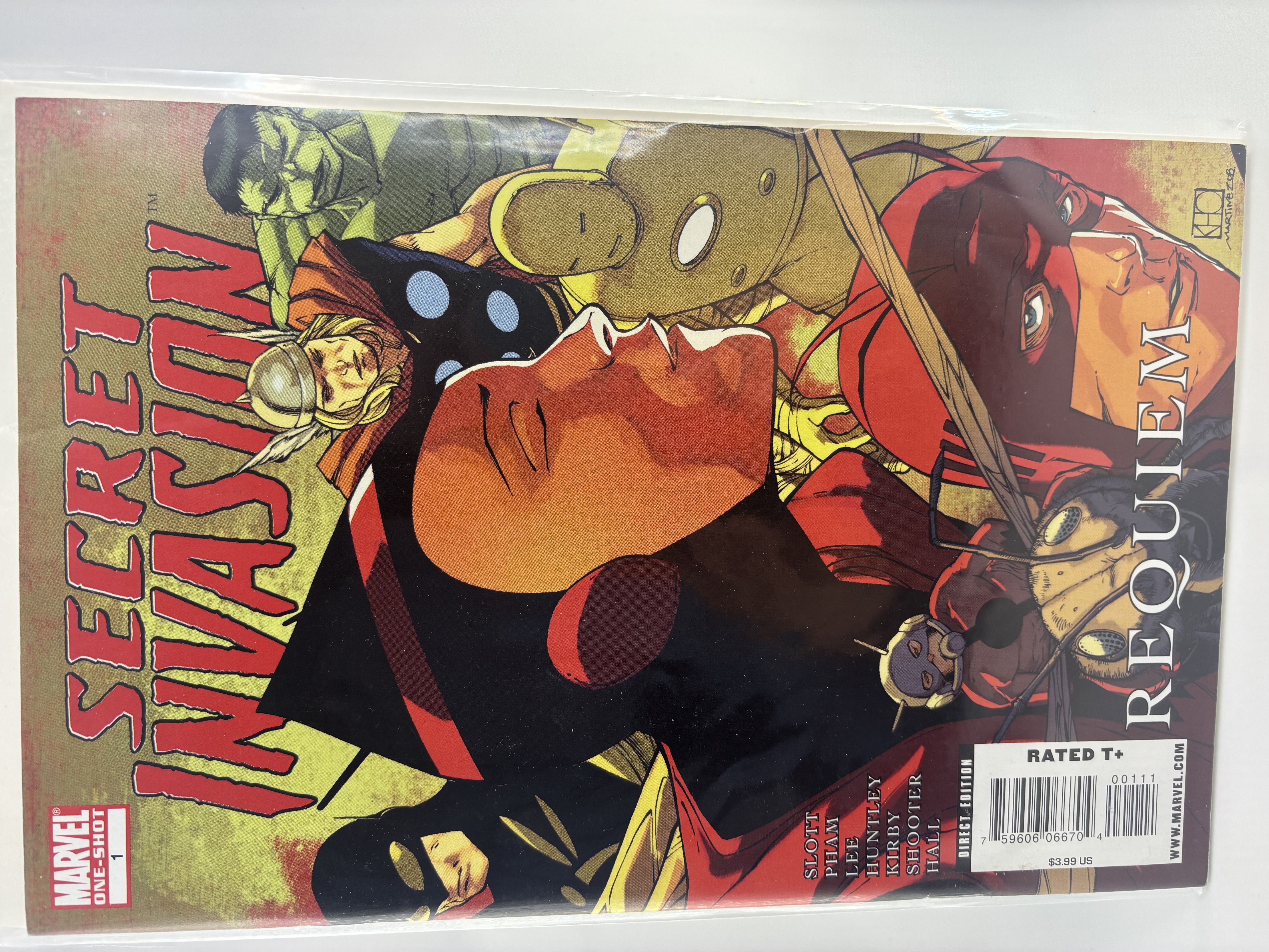 lot 209 image: Scret Invasion Requiem First Issue Marvel One-Shots