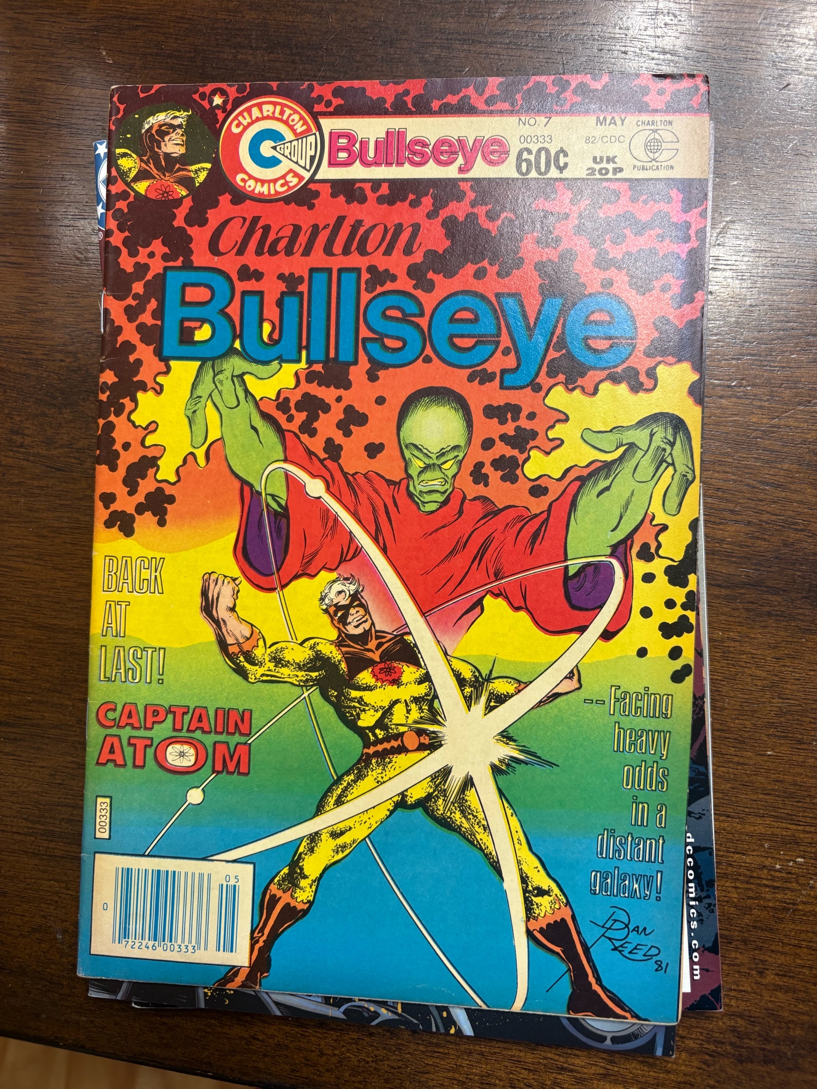 lot 211A image: Charlton Bullseye Issue #7 Vintage Comic Book Captain Atom and Charlton Comics Group