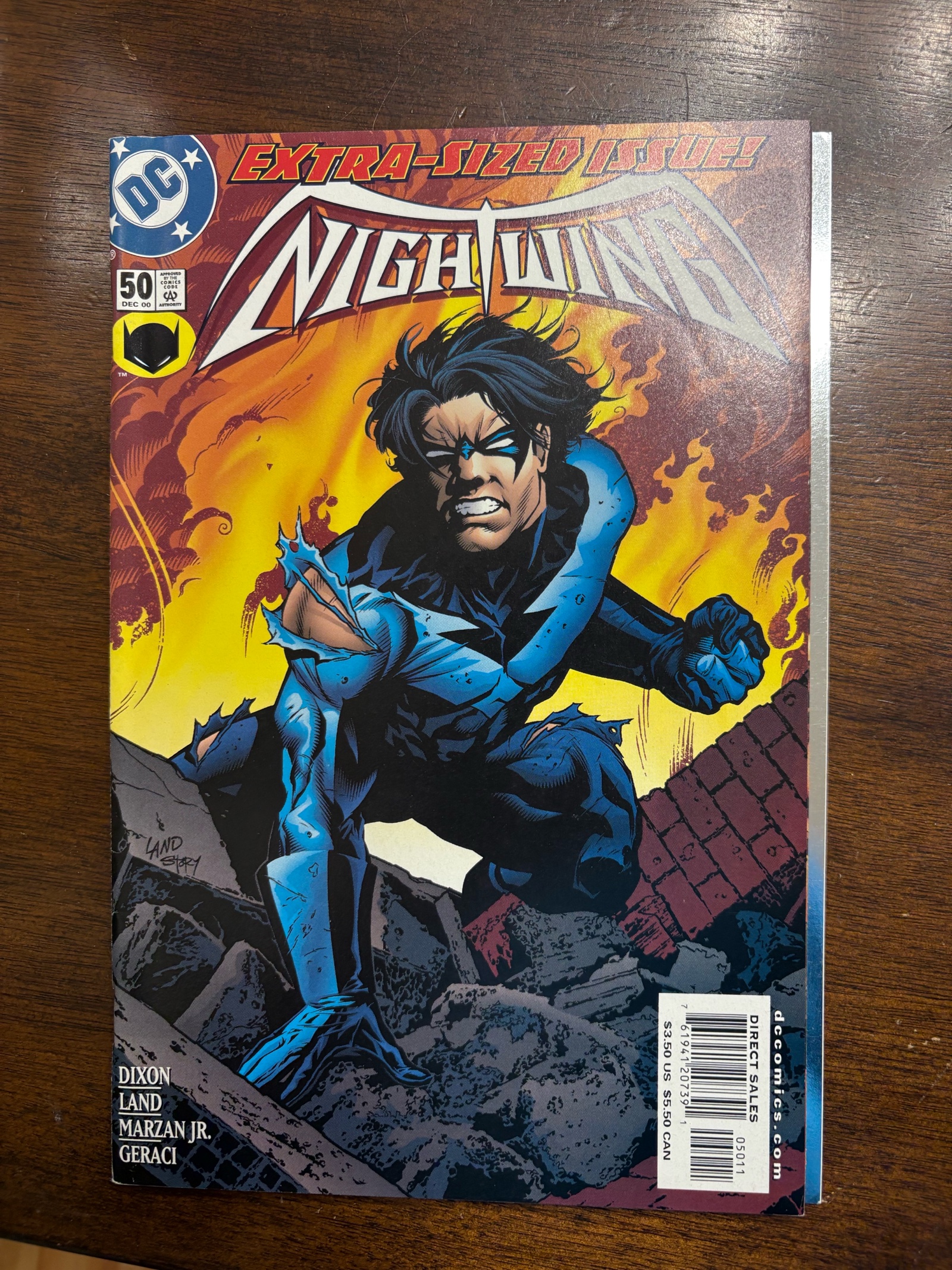 lot 213A image: Nightwing Issue #50 Extra-Sized Issue DC Comics Batman Spinoff