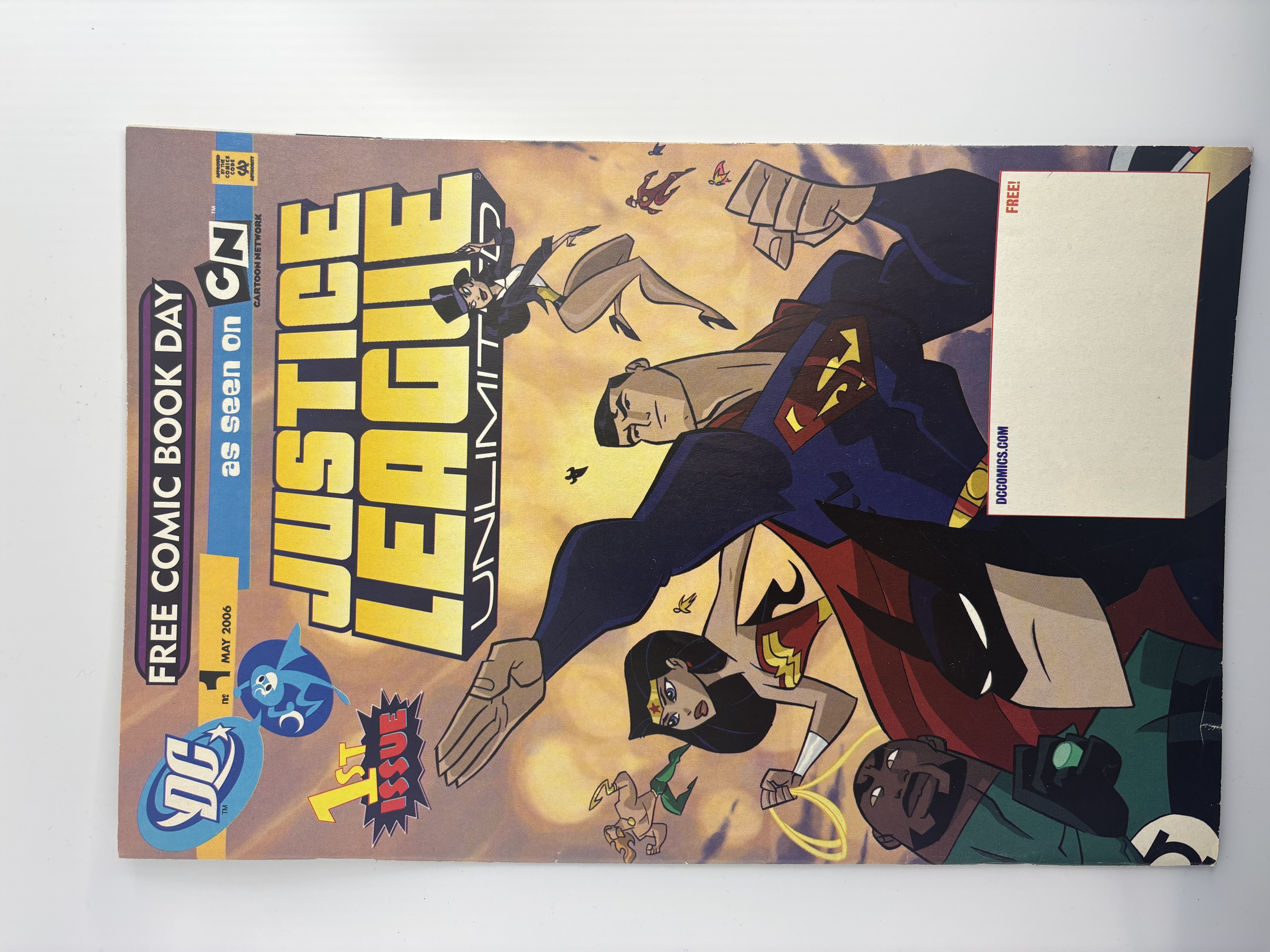 lot 213 image: Justice League Unlimited First Issue #1 Free Comic Book Day Version DC Comics