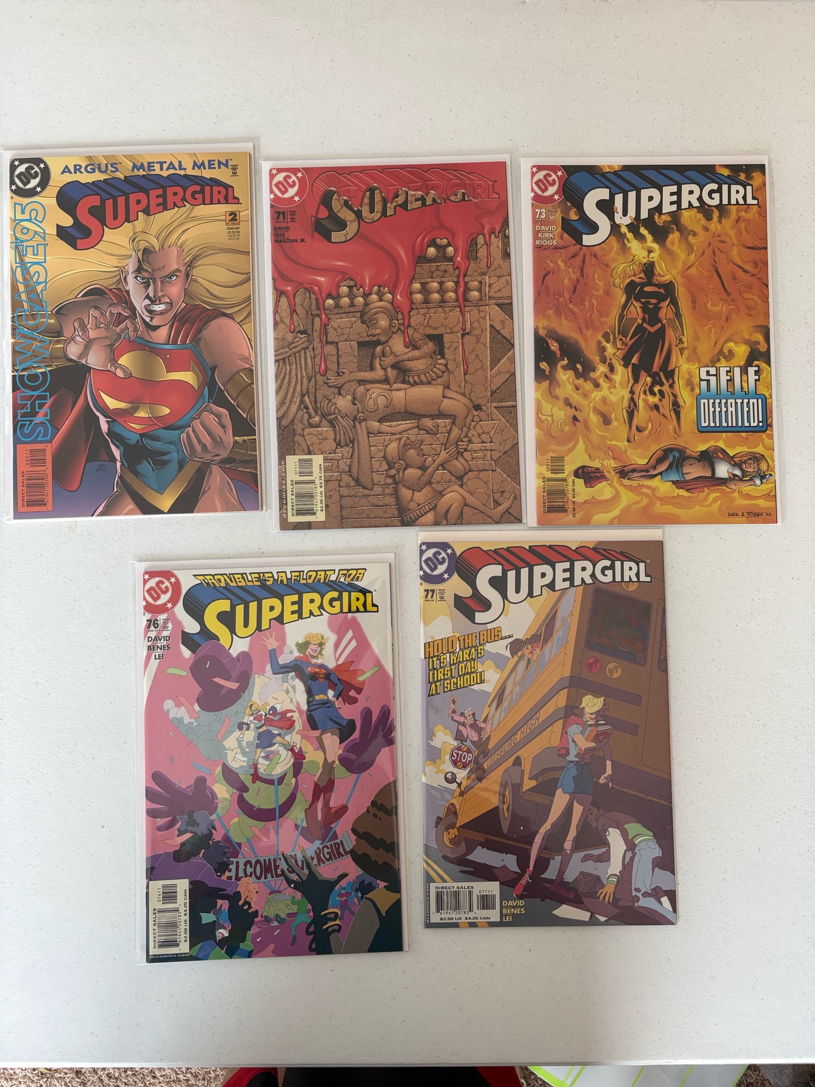 lot 217 image: Supergirl DC Comics Four Comic Book Lot